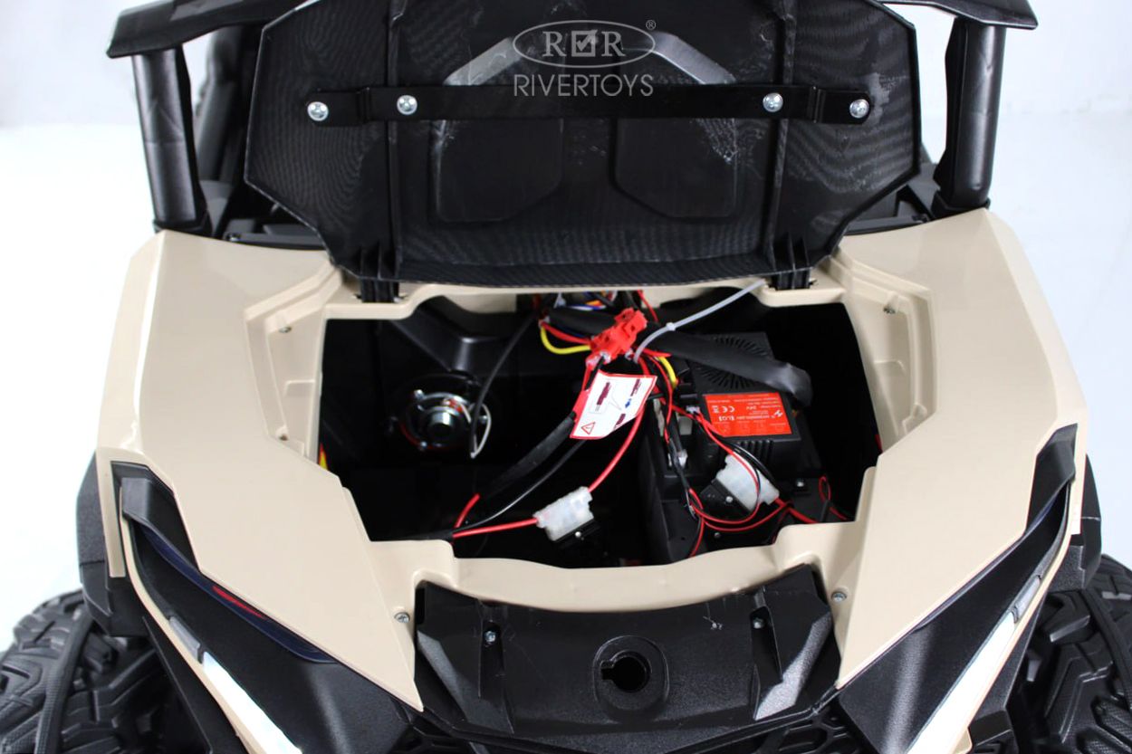 Электромобиль RIVERTOYS K555KK-BUGGY-BEIGE С пультом ДУ - фото 10