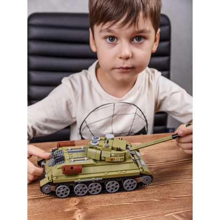 Конструктор BAZUMI Советский танк Т-34 блочный