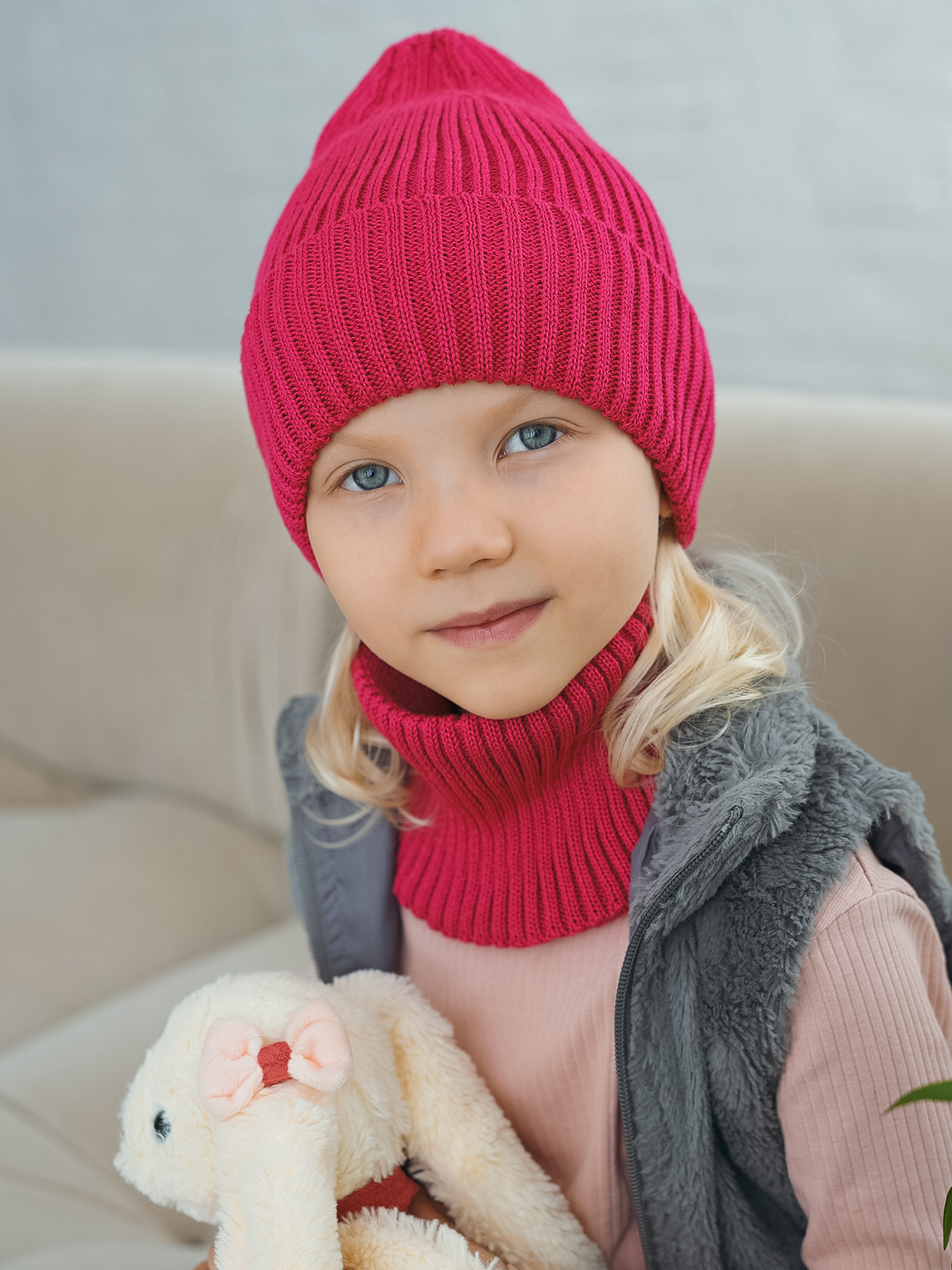 Шапка-бини Starkoff Kids Д300651 - фото 4