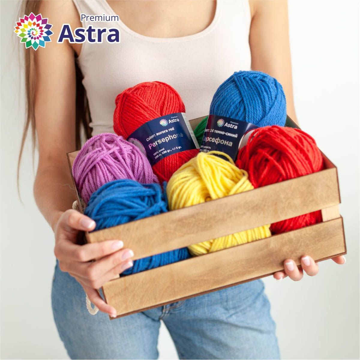 Пряжа Astra Premium Персефона шерстяная 100 г 100 м 10 серый 3 мотка - фото 13