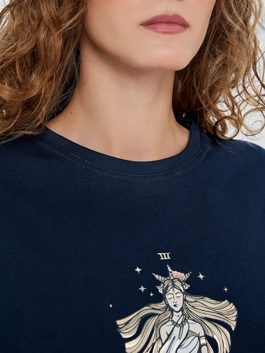 Пижама Mark Formelle (Марк Формэль) 592444/т.синий +таро на синем - фото 7