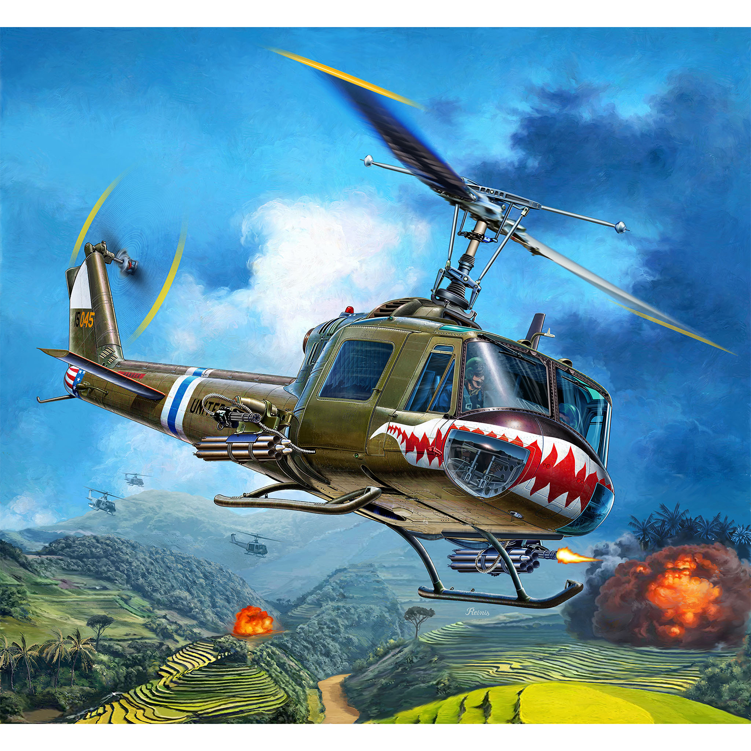 Сборная модель Revell Белл UH-1 «Ирокез» 04960 - фото 9
