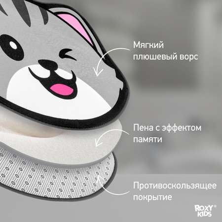 Детский мягкий коврик ROXY-KIDS для ванной Кот