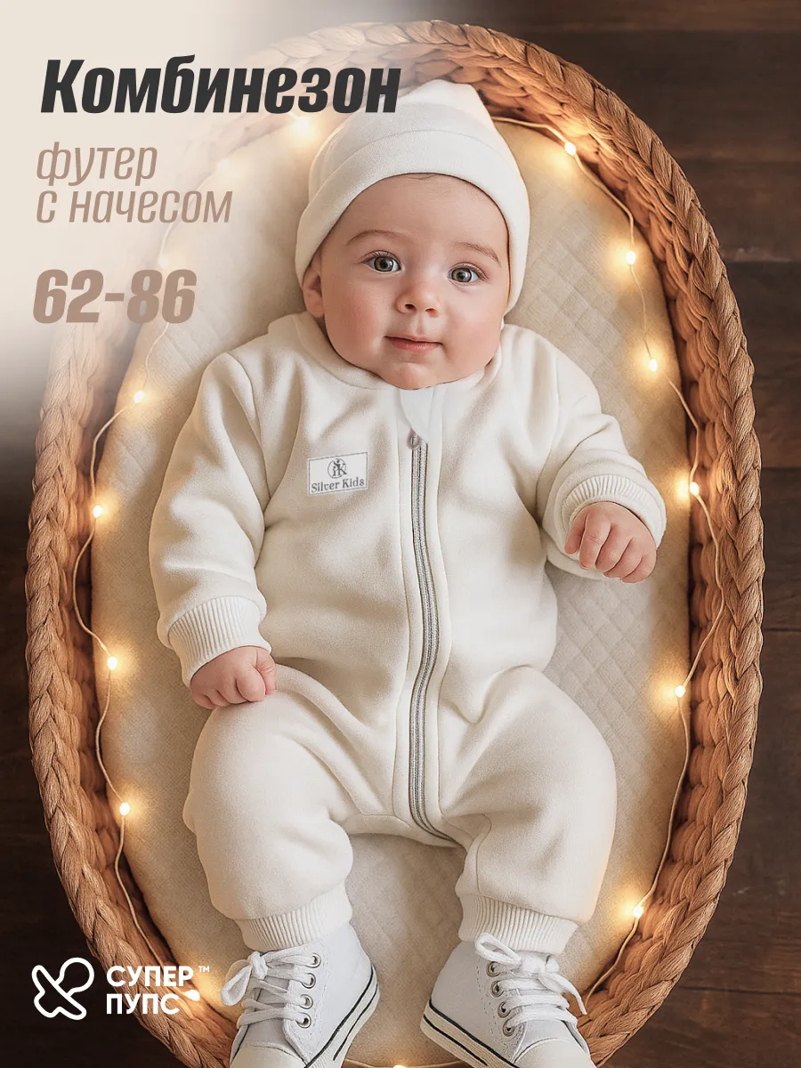 Комбинезон Супер Пупс мод14/молочный - фото 2