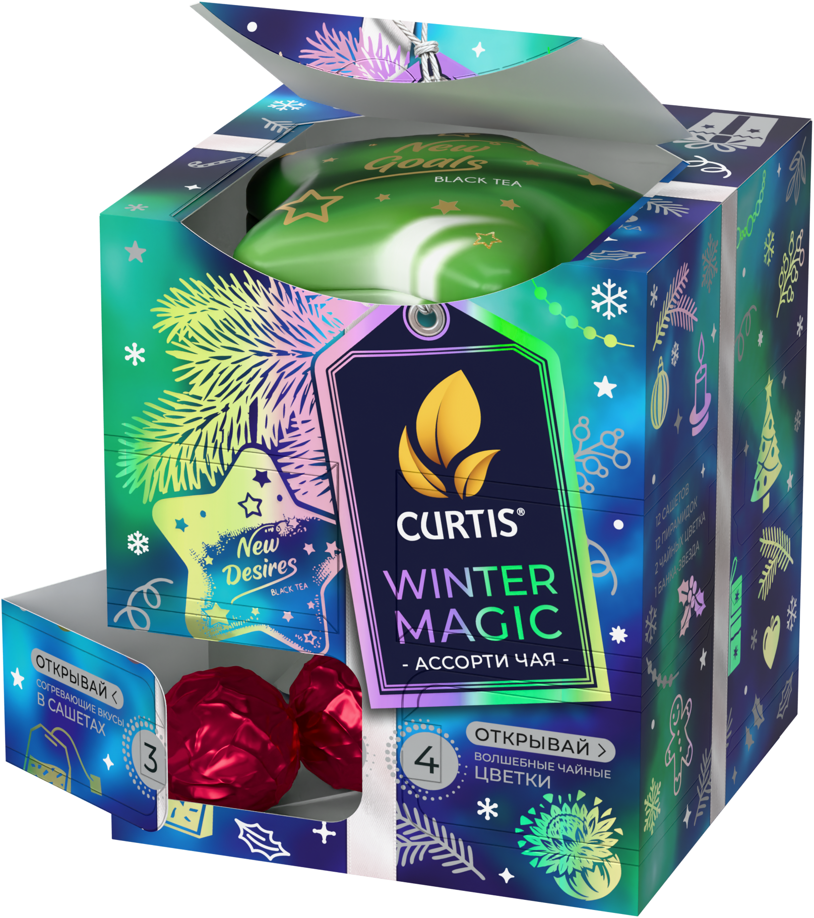 Чай ассорти Curtis Winter Magic 24 пакетика - фото 2