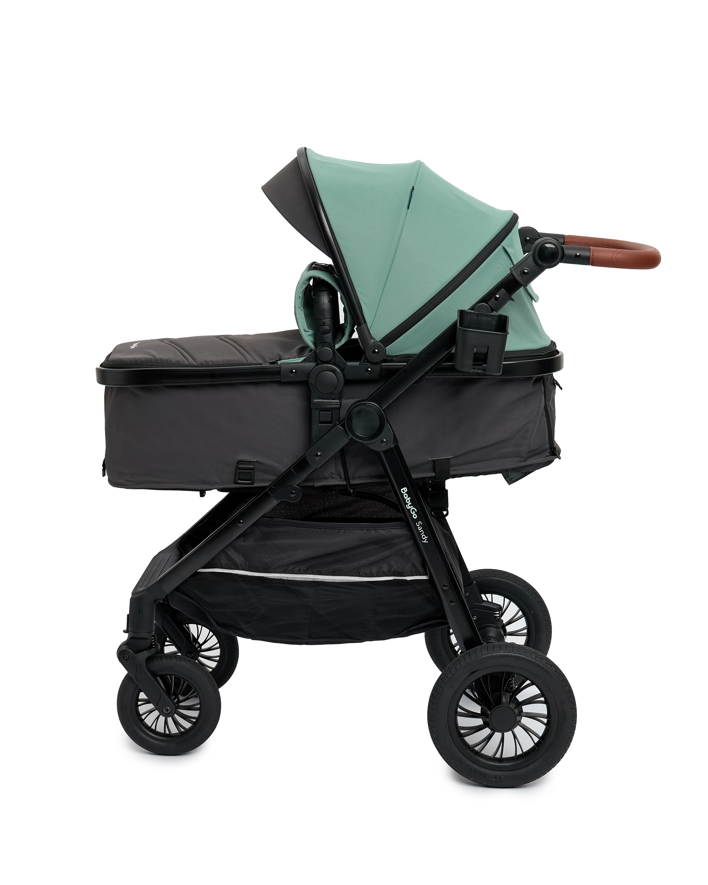Коляска 2в1 BabyGo Sandy бирюзовый - фото 13