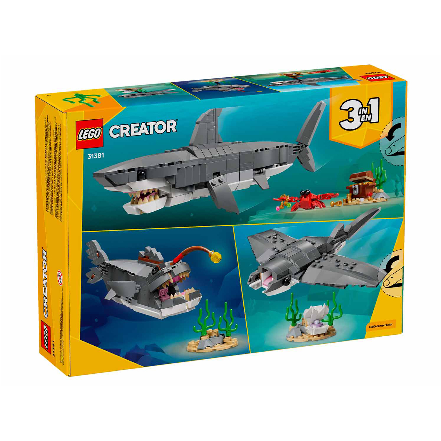 Конструктор LEGO Creator Акула с сундуком 379 дет. - фото 3