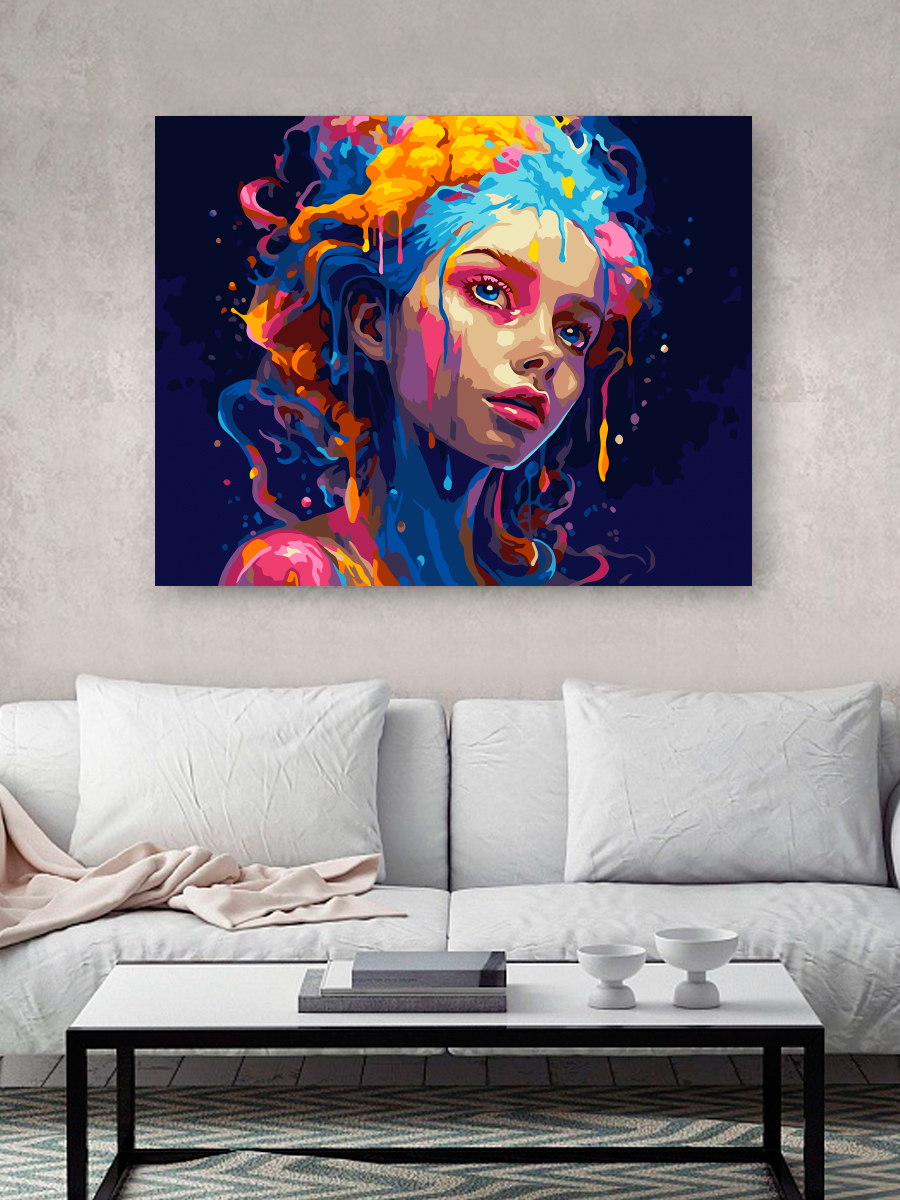 Картина по номерам Hobby Paint Цветная девушка в ассортименте - фото 3