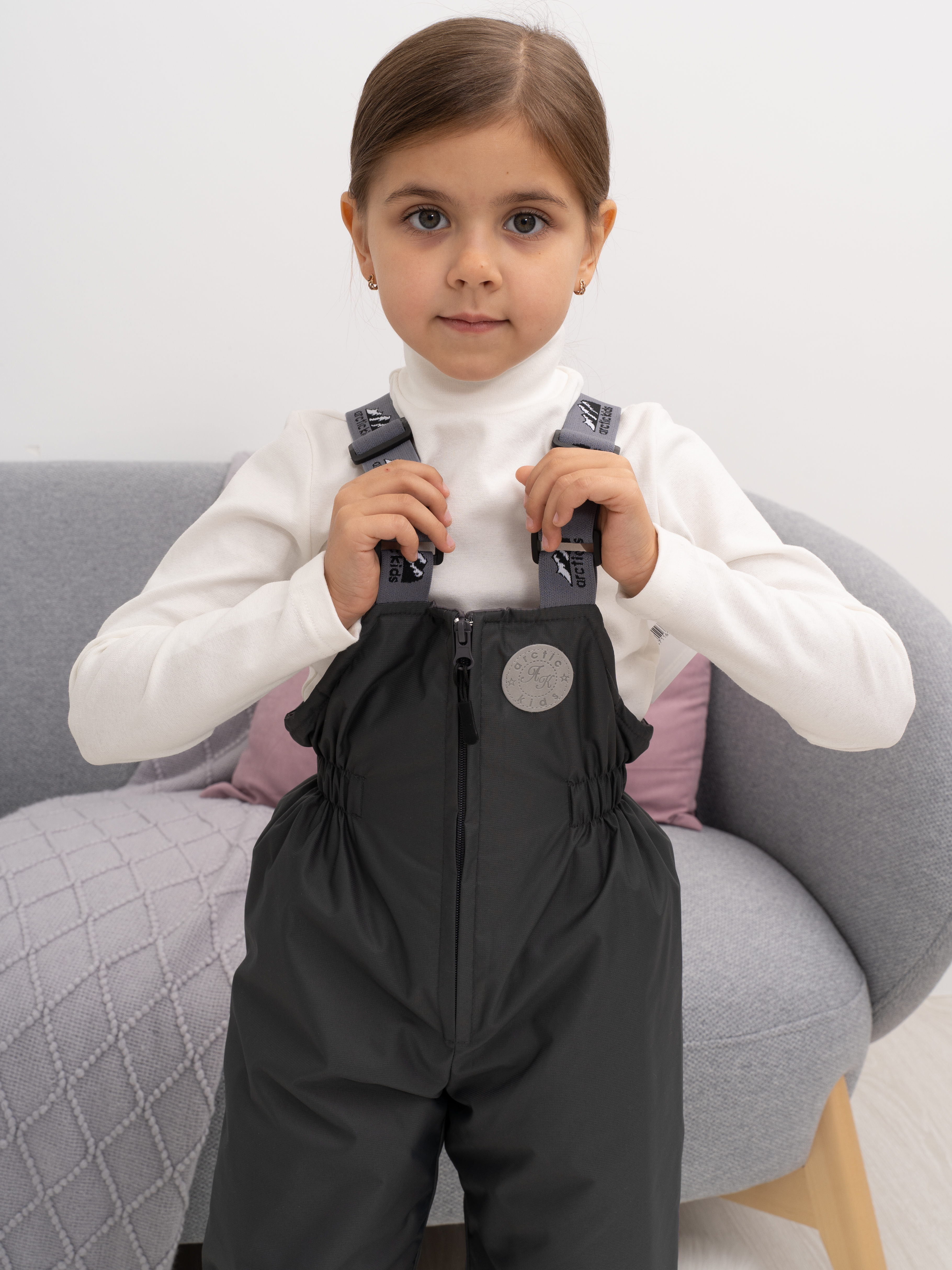 Полукомбинезон Arctic kids 60-013 серый - фото 12