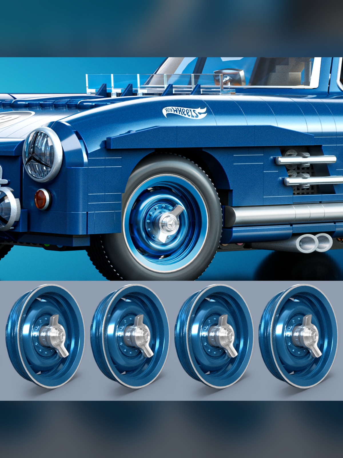 Конструктор Brick Shop Mercedes-Benz 300SL - фото 8