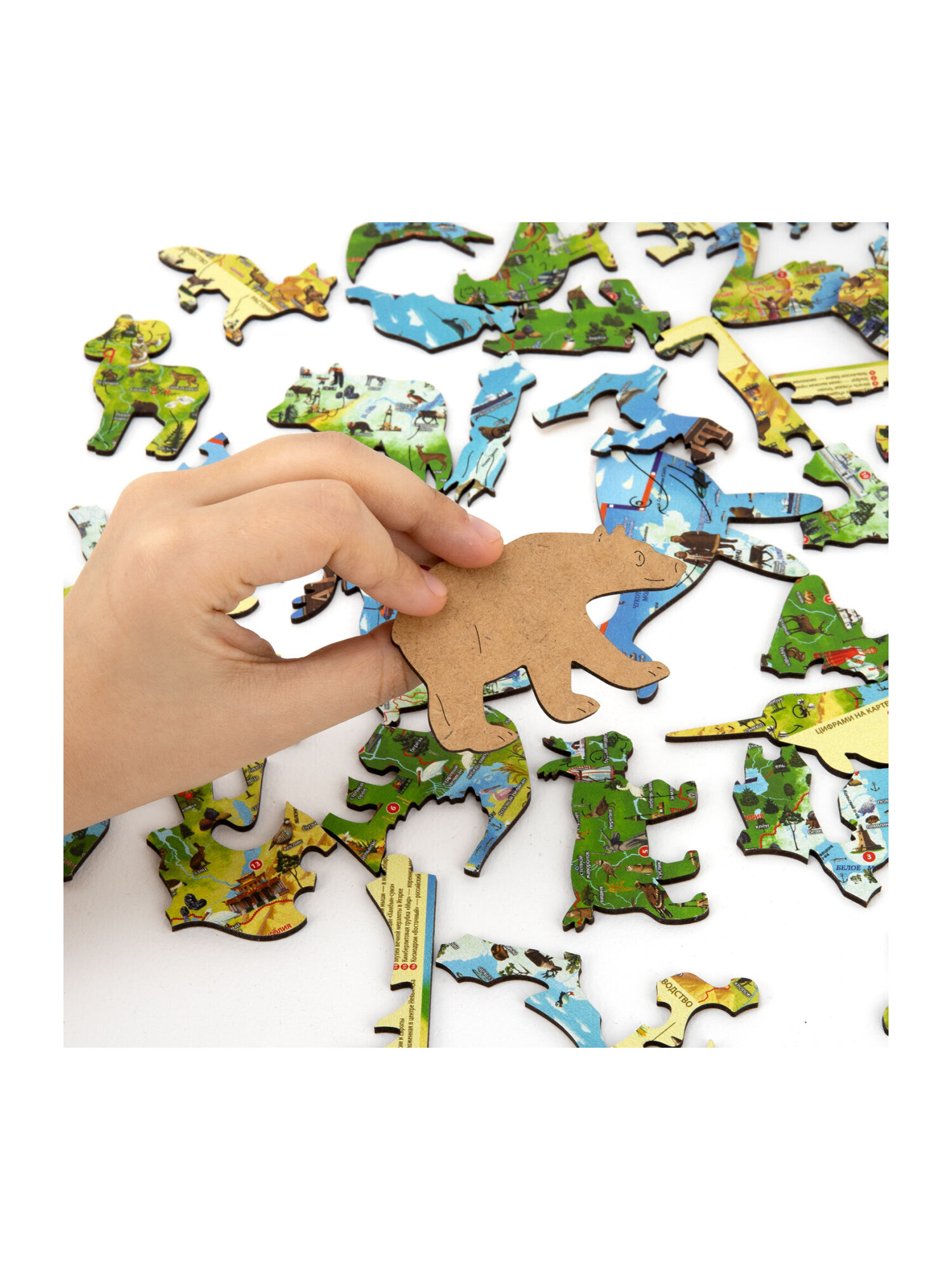 Пазл Globen карта России деревянный - фото 8