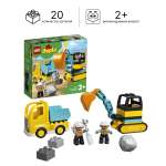 Конструктор LEGO DUPLO Грузовик и Экскаватор 20 дет.