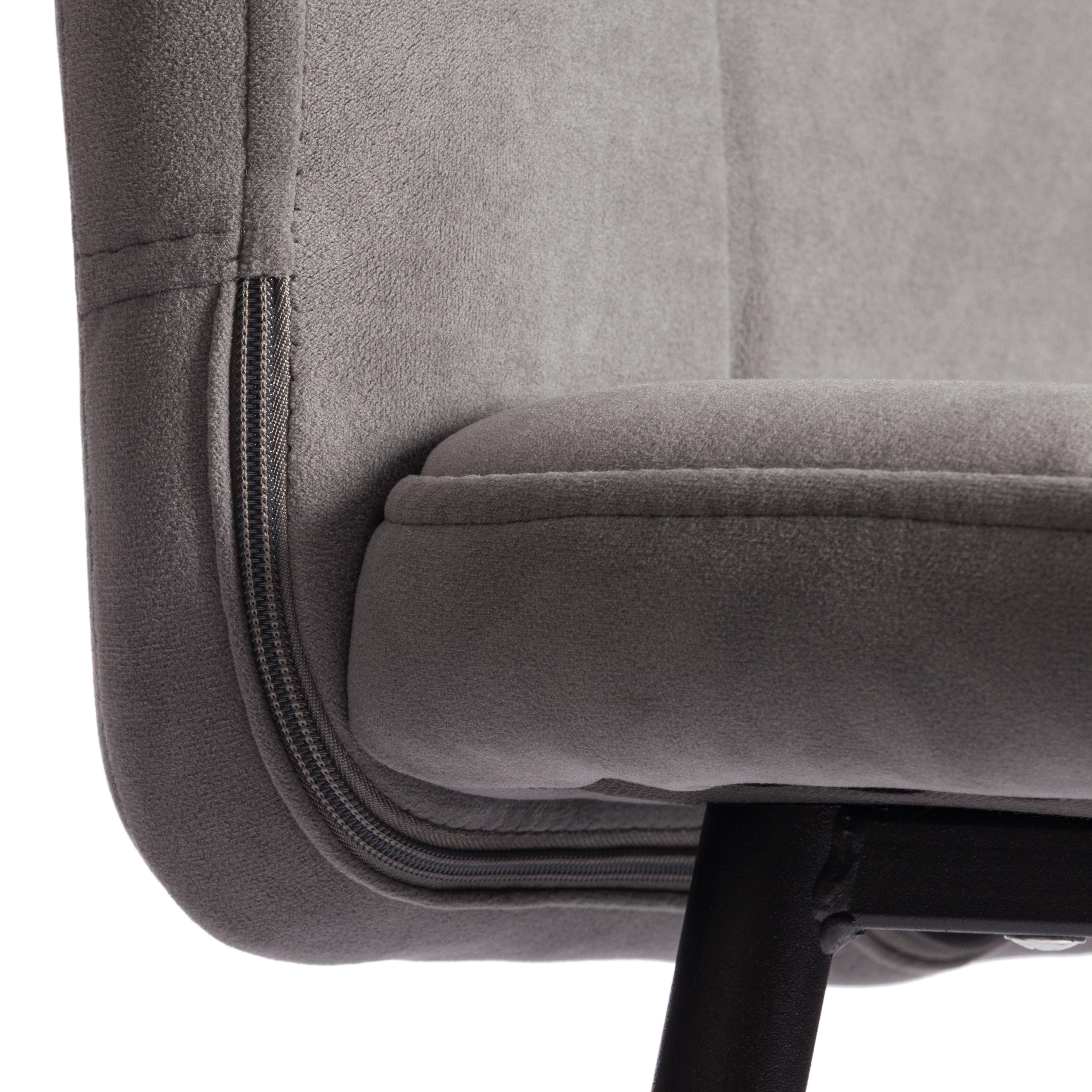 Стул TETCHAIR Medeo велюр серый - фото 9