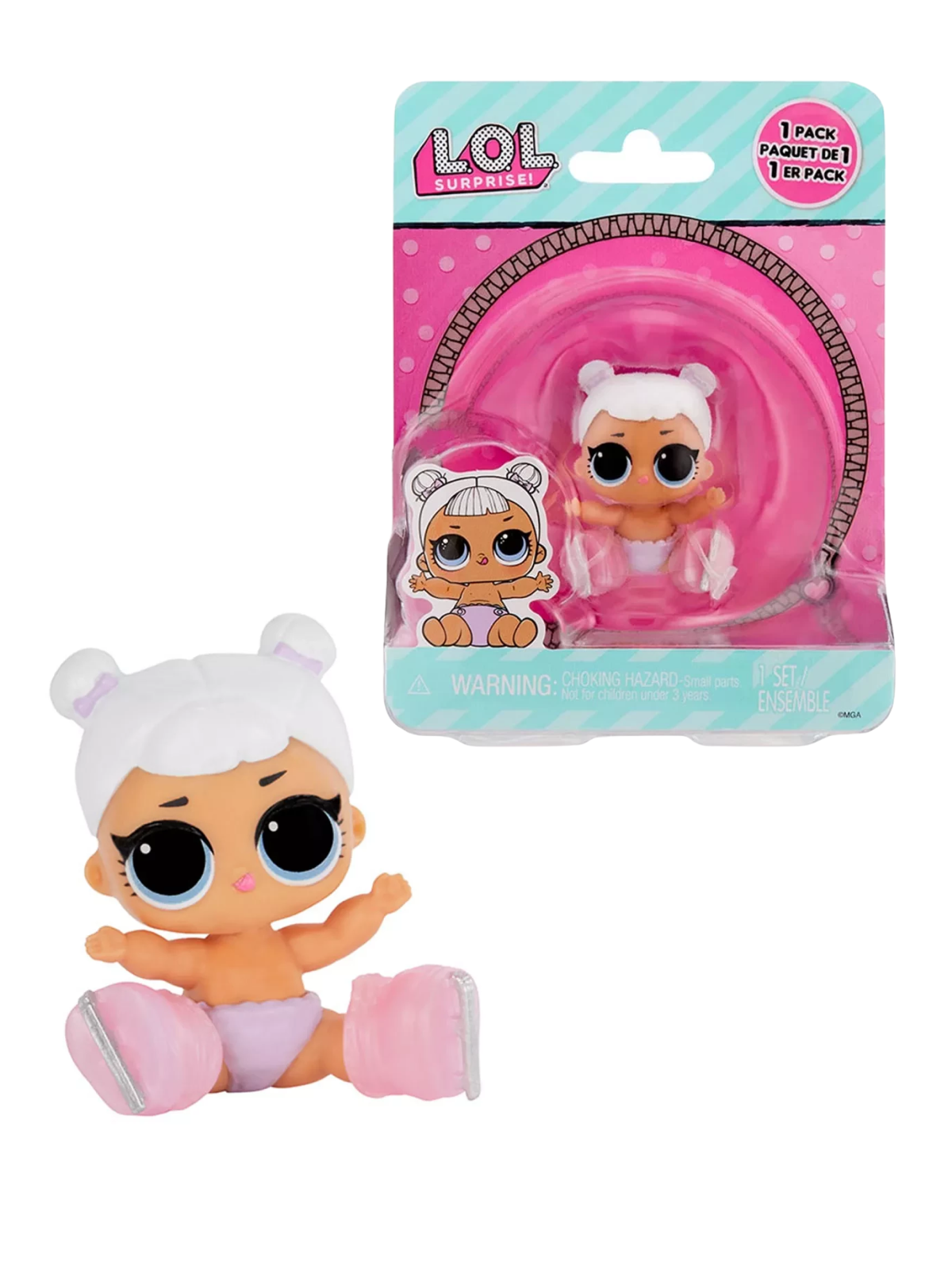 Кукла мини L.O.L. Surprise! opp Lil Sis Снежный Ангел 987406 белая lil sis - фото 5