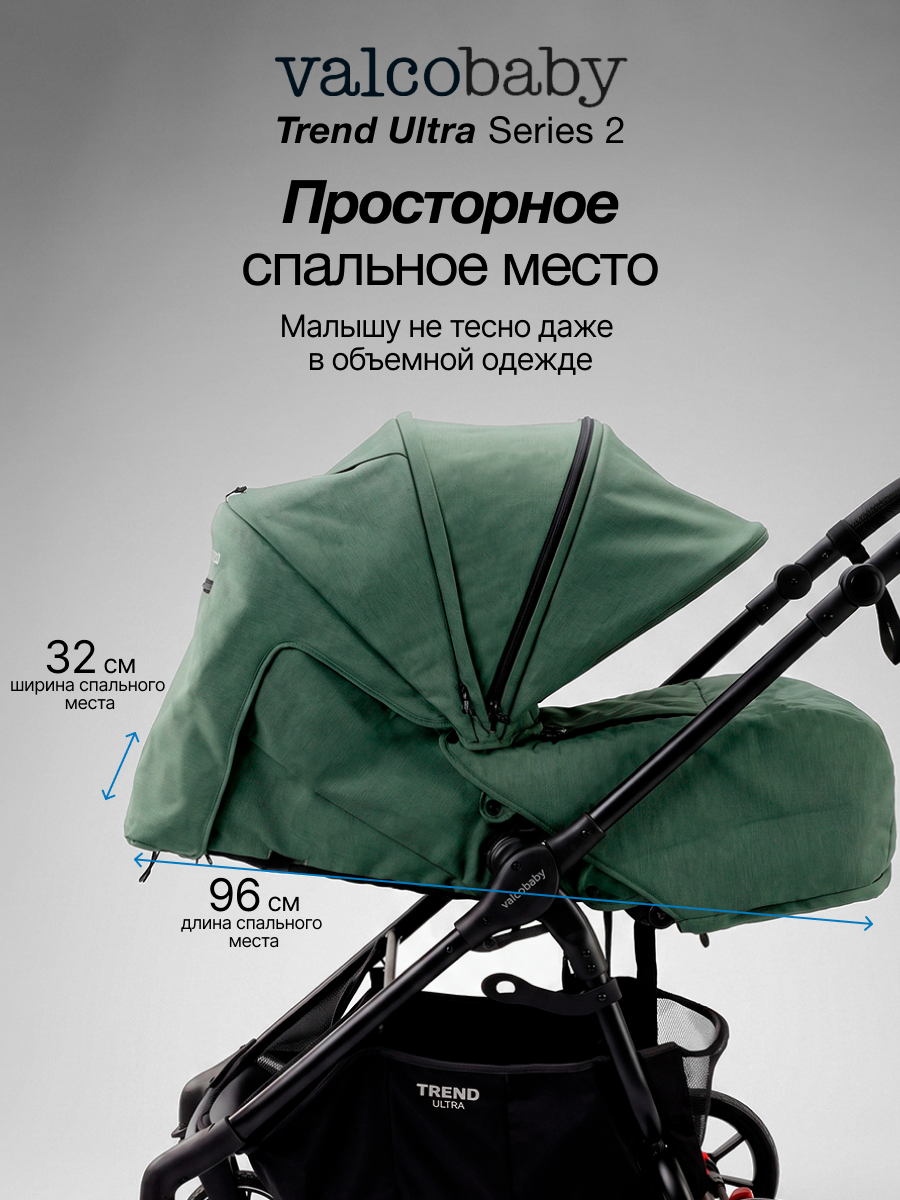 Коляска прогулочная Valco baby Trend Ultra серия 2 зеленый - фото 2