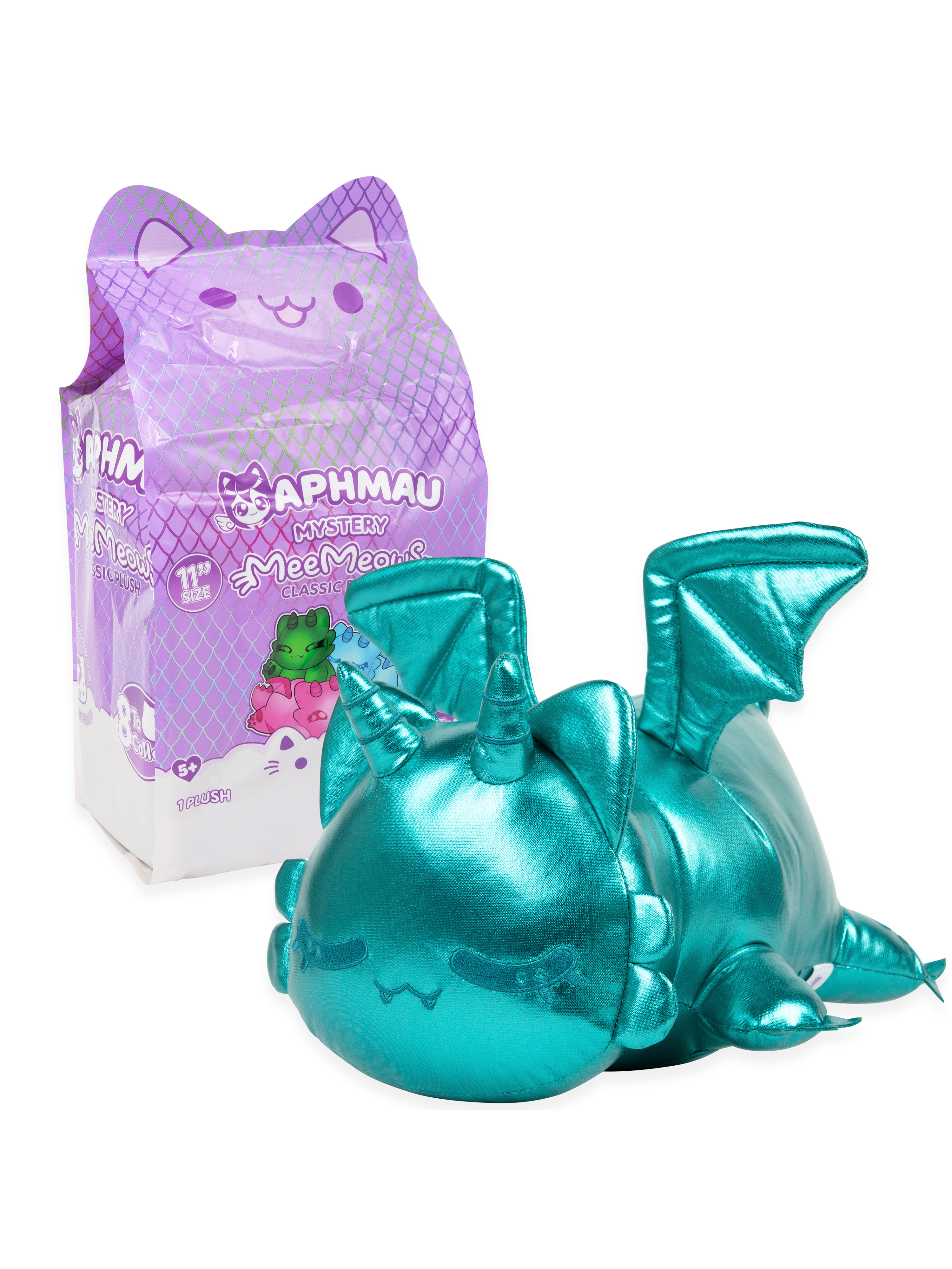 Мягкая игрушка APHMAU MeeMeow сюрприз драконы 28см - фото 15