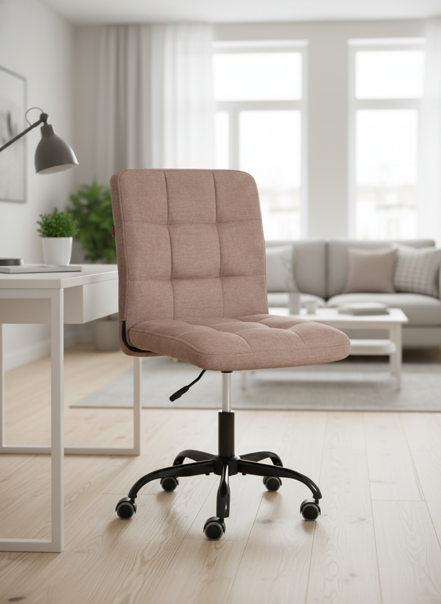 Компьютерное кресло TETCHAIR Фиеста ткань светло-коричневый - фото 1