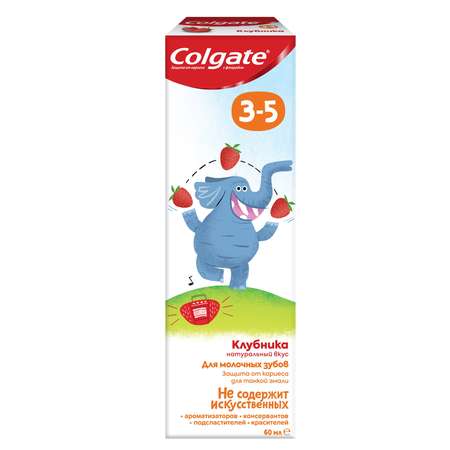 Зубная паста Colgate без фтора клубника