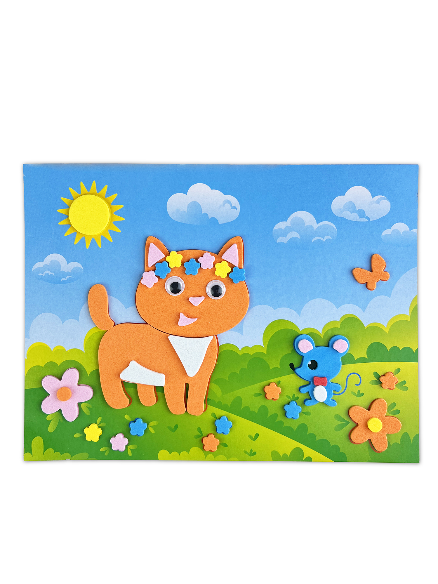 Аппликация Дрофа-Медиа Котенок Панды Птички - фото 9