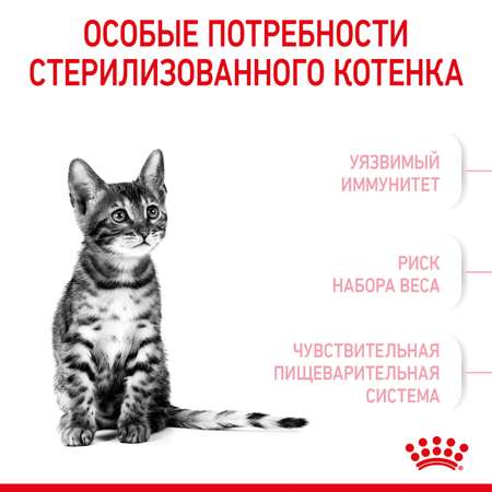 Корм сухой для котят ROYAL CANIN Sterilised 400г стерилизованных