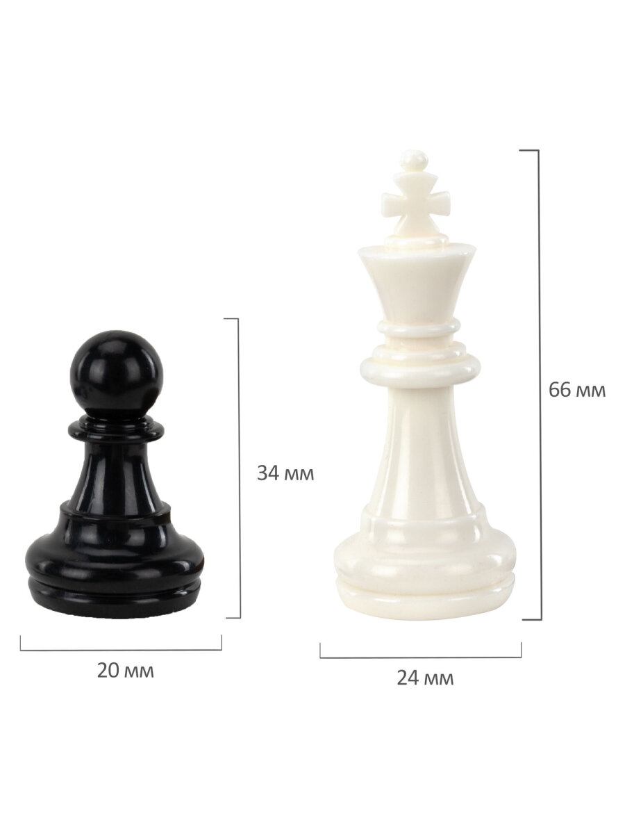 Настольная игра Золотая сказка шахматы, шашки, нарды 32x32 см - фото 12