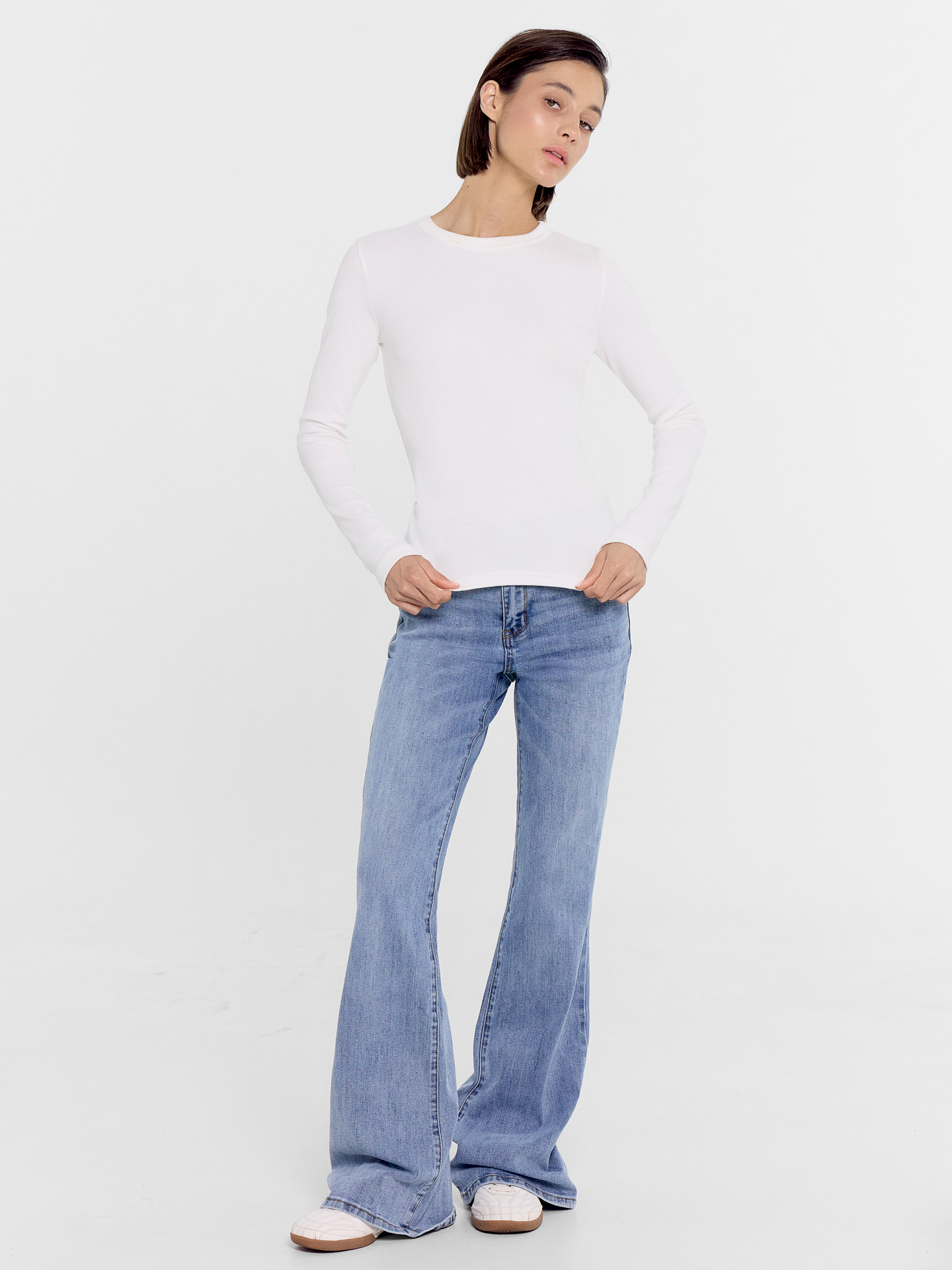 Лонгслив Mark Formelle (Марк Формэль) 122986/белый - фото 5