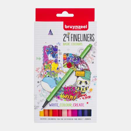 Ручка капиллярная Bruynzeel 24 шт.