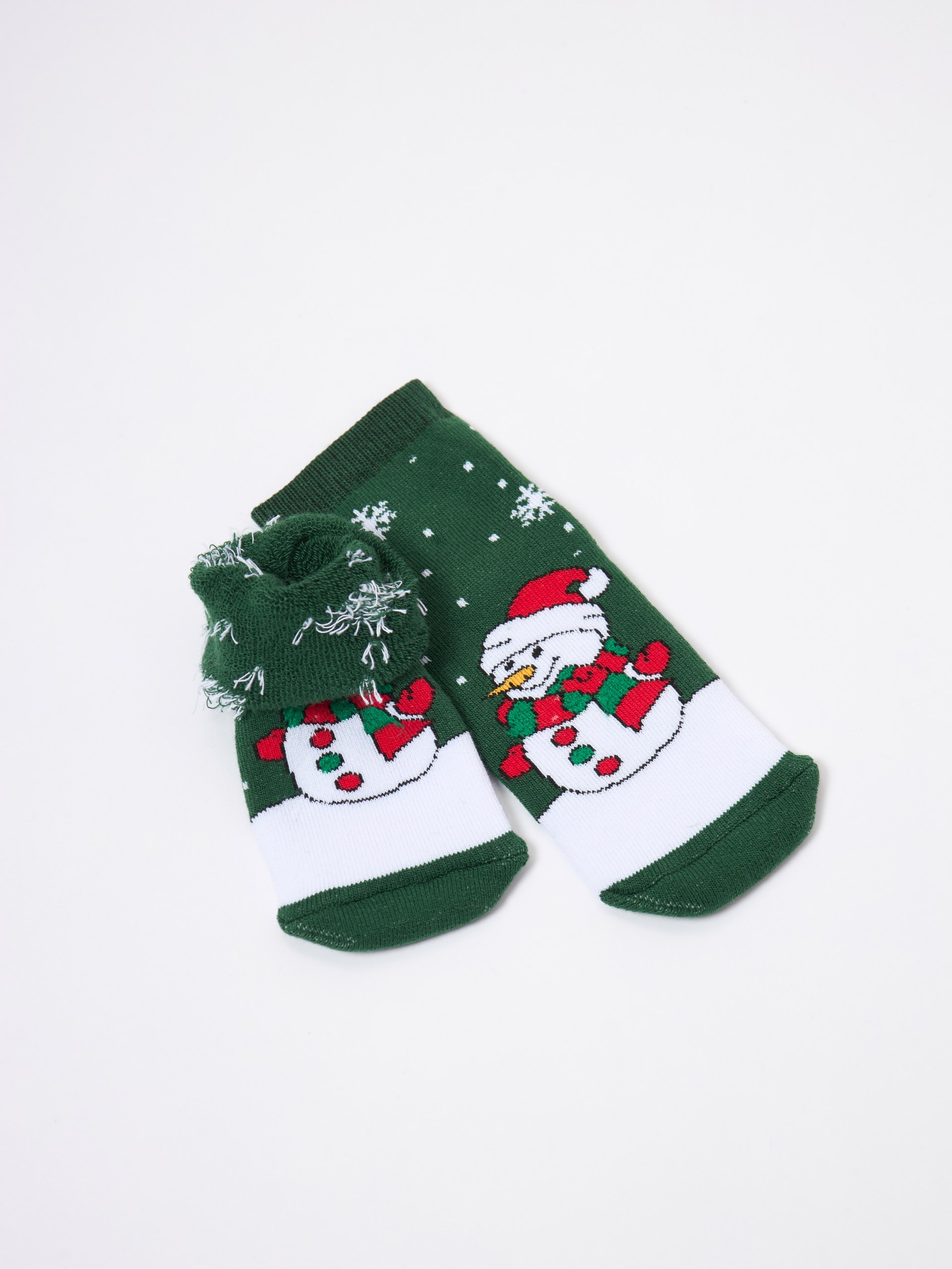 Носки ALEX YVN BT-1977-1-снег.зелен. - фото 2