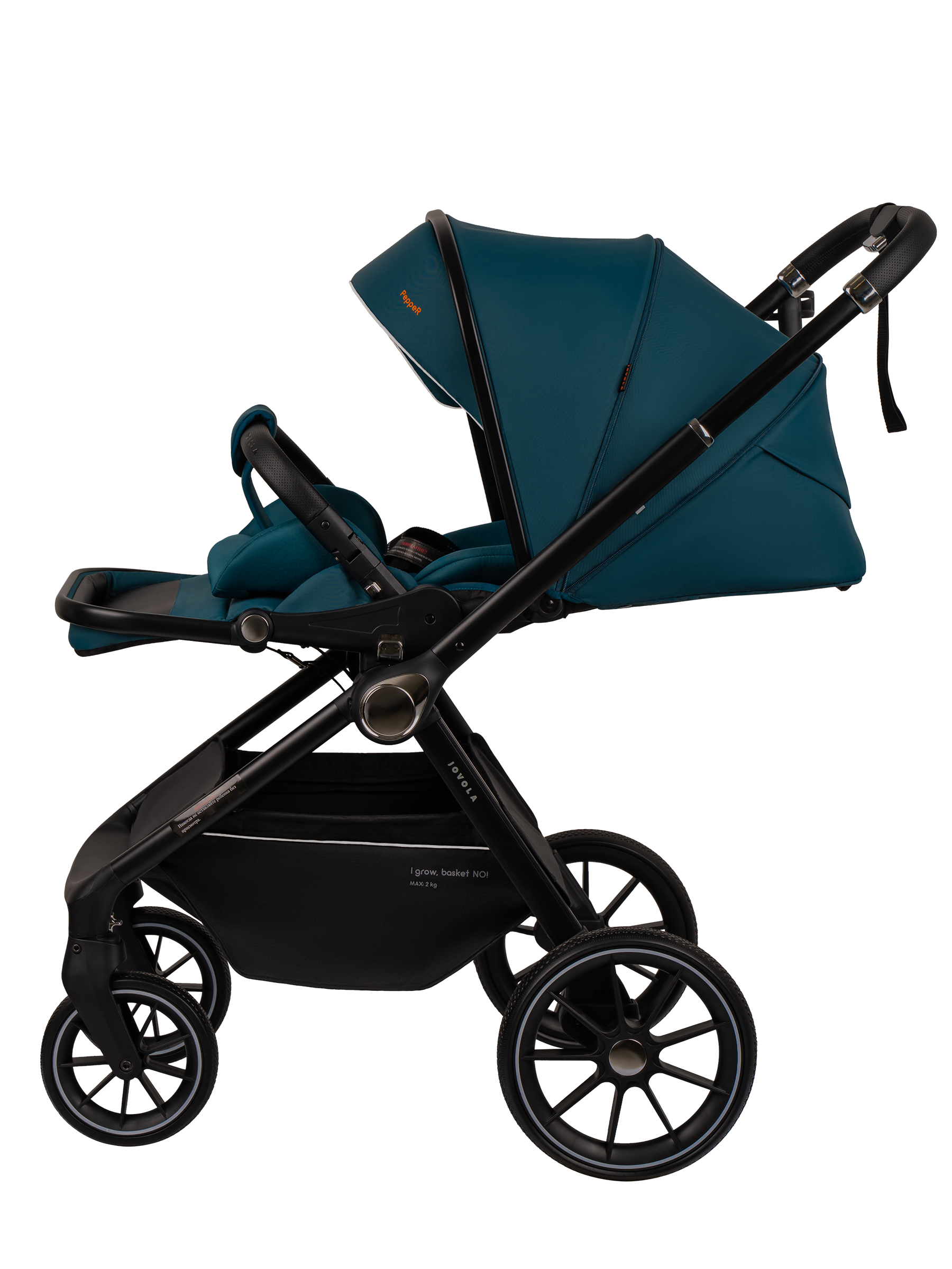 Коляска 2в1 JOVOLA Pepper 2в1 зеленый - фото 23