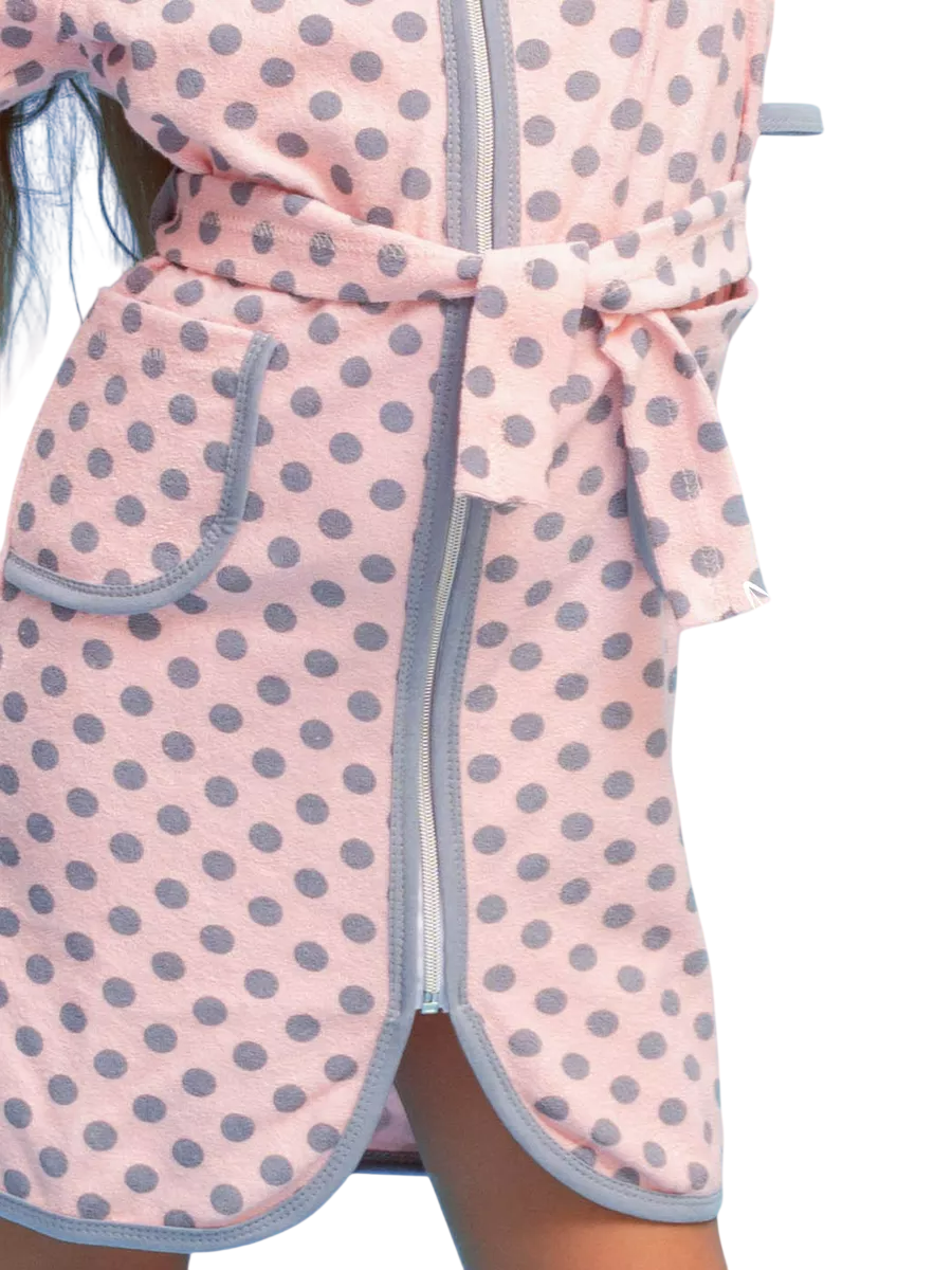 Халат TOTEMFOX 831М5F/горох на розовом - фото 3