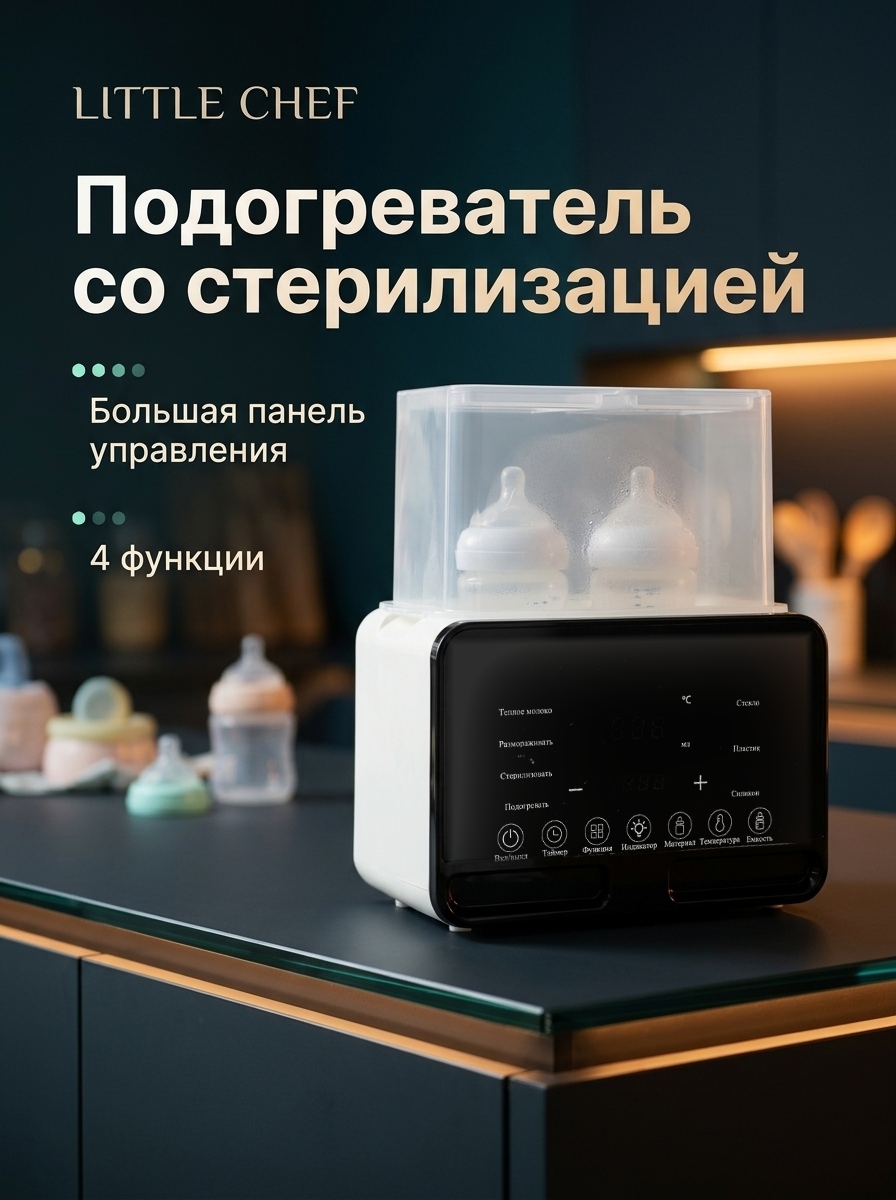 Подогреватель, стерилизатор LITTLE CHEF Большая панель - фото 1