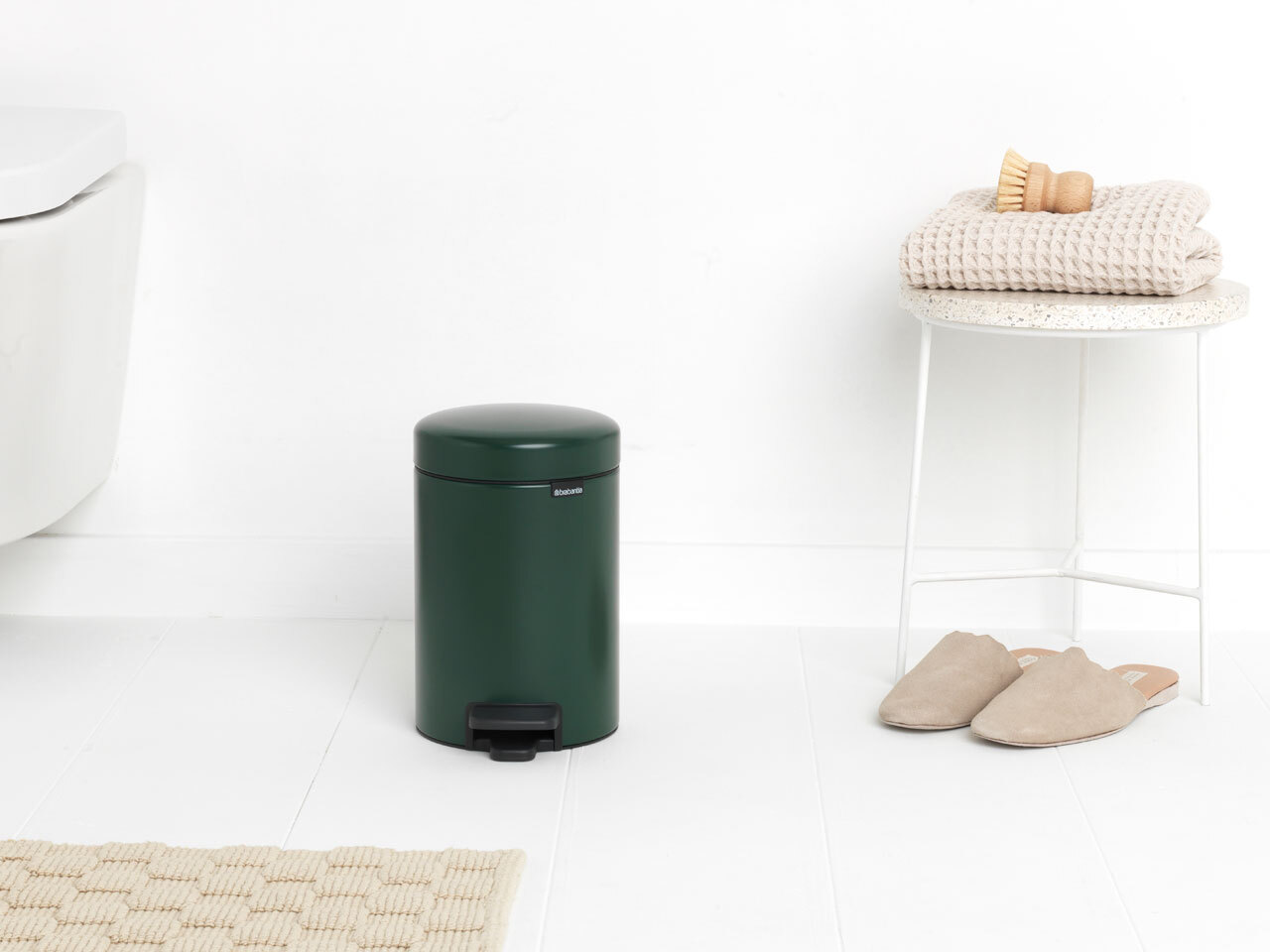 Бак мусорный Brabantia NewIcon с педалью зеленая сосна 3л 304002 - фото 9