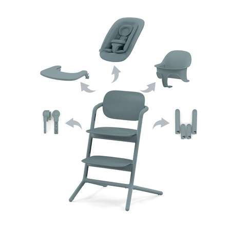 Стульчик для кормления Cybex LEMO 4-in-1 Set синий