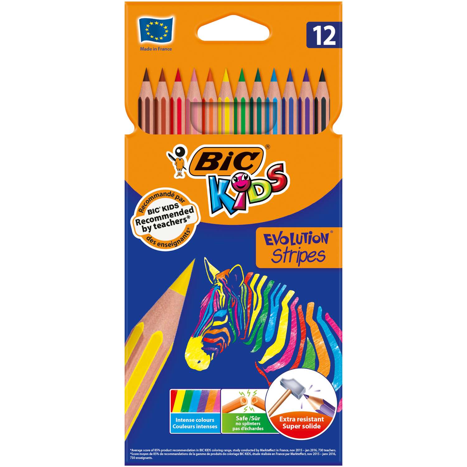 Карандаши цветные BIC 12 шт. - фото 1