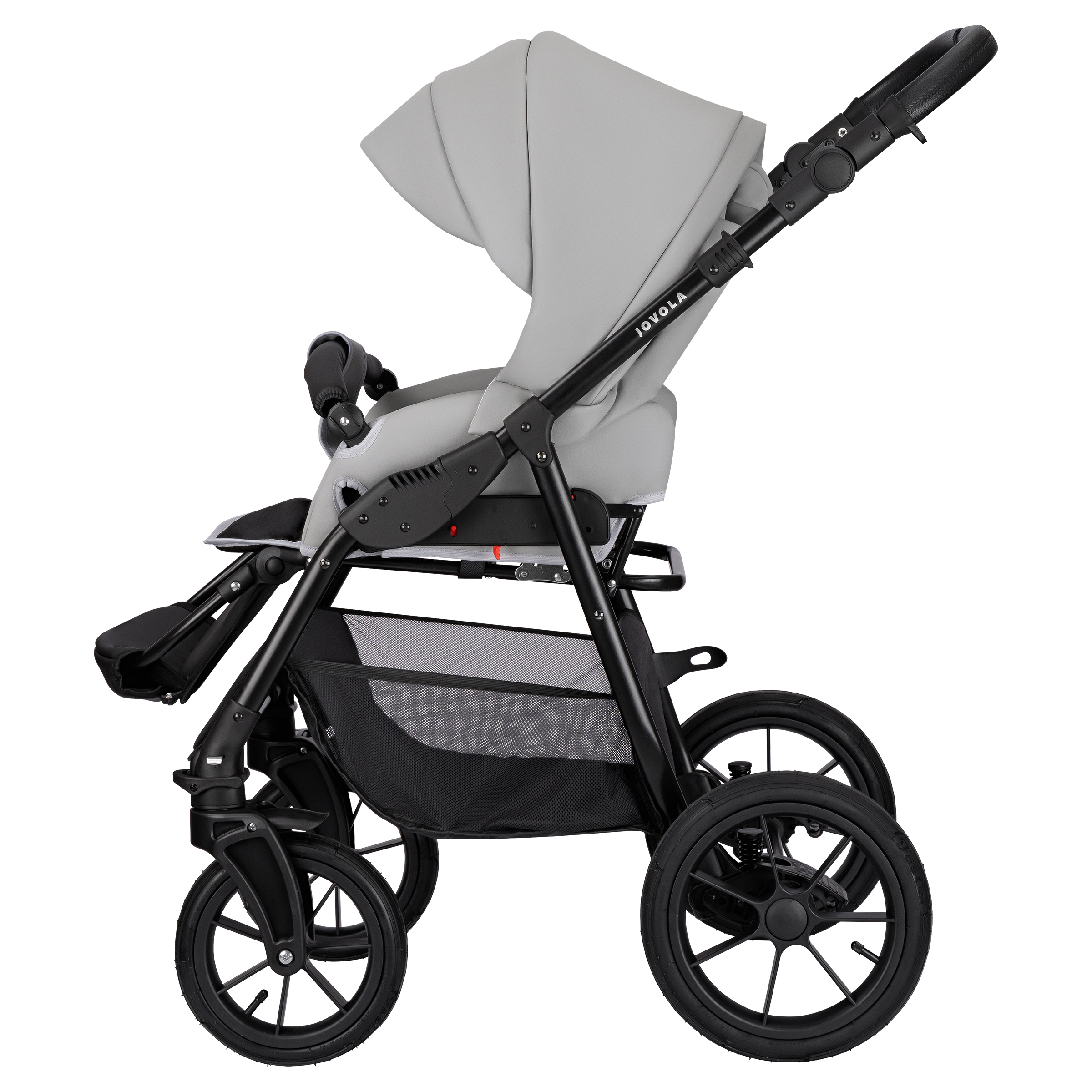 Коляска 2в1 JOVOLA Tessa Eco серый - фото 21
