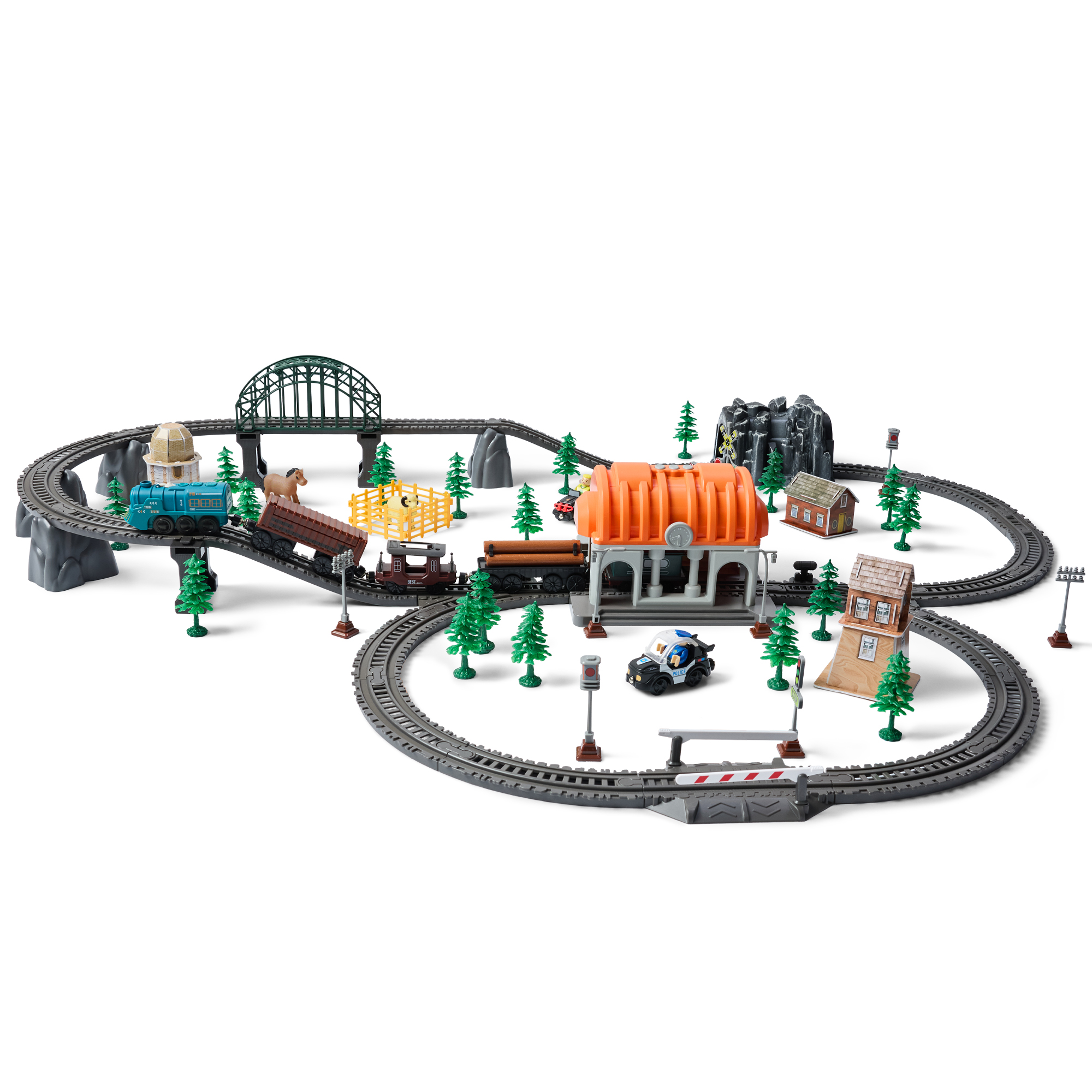 Набор железнодорожный Happy Baby 331995_grey - фото 1