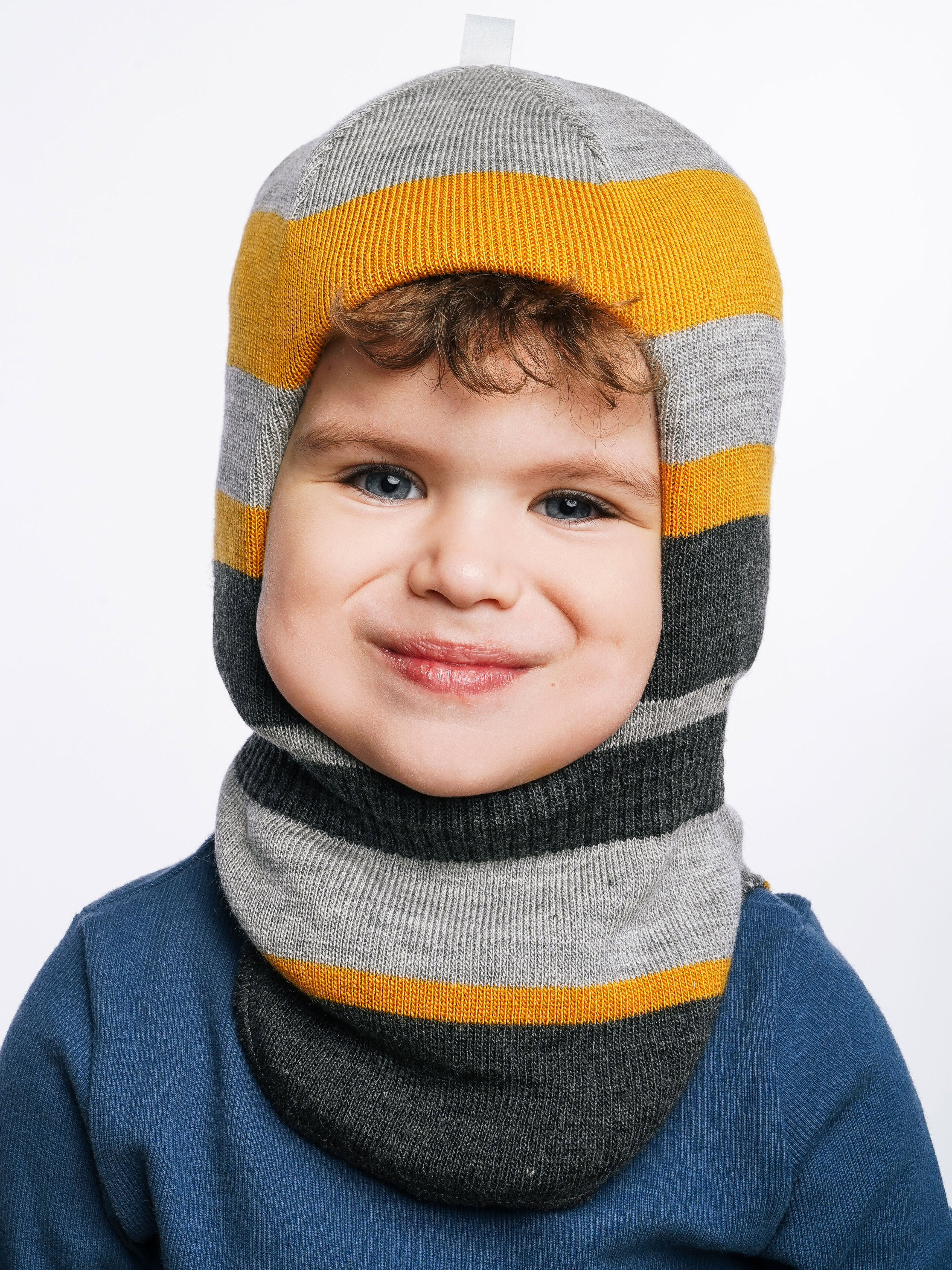 Шапка-шлем ПриКиндер U-W_232205 Цвет: Горчичный - фото 10