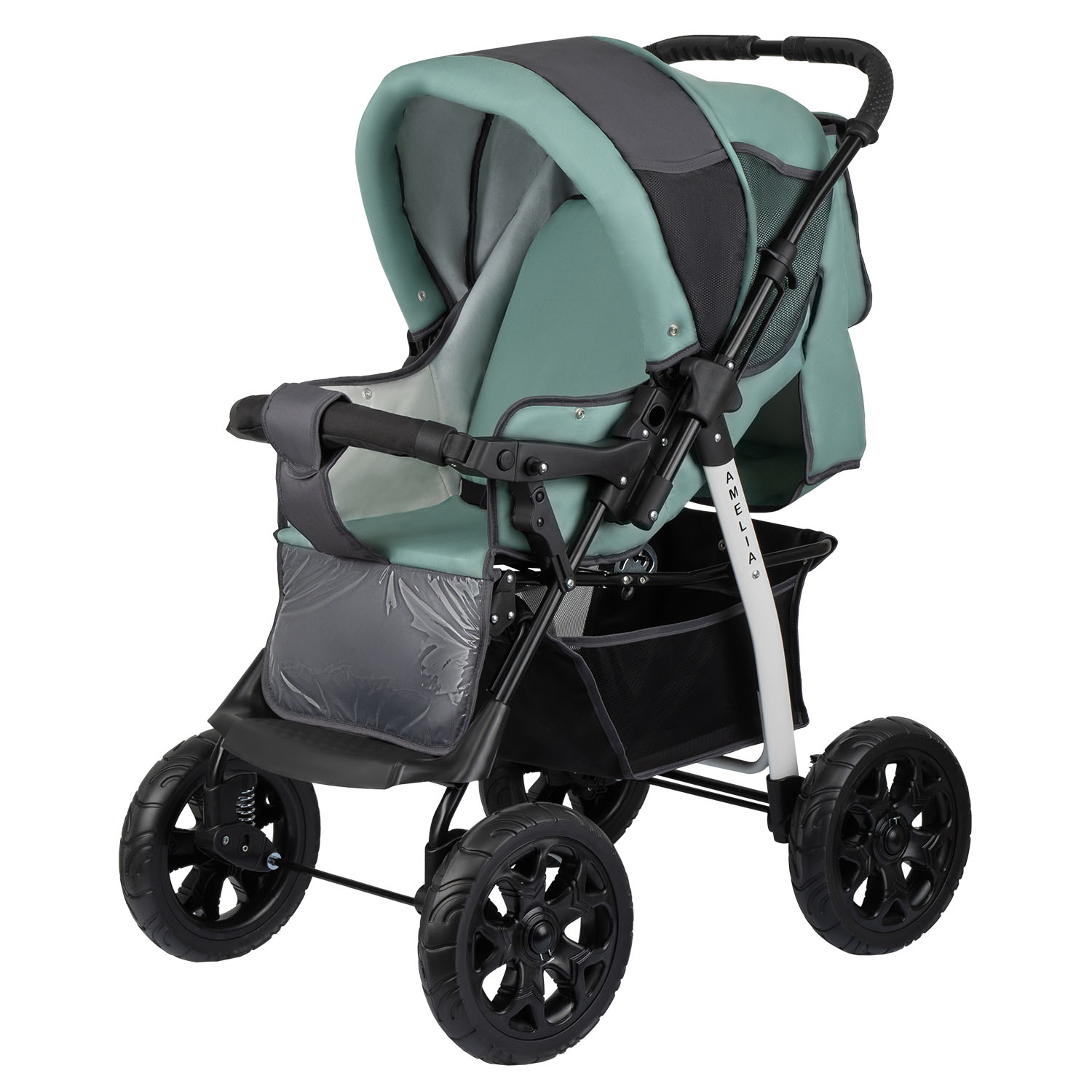 Коляска трансформер alis Amelia зеленый - фото 2
