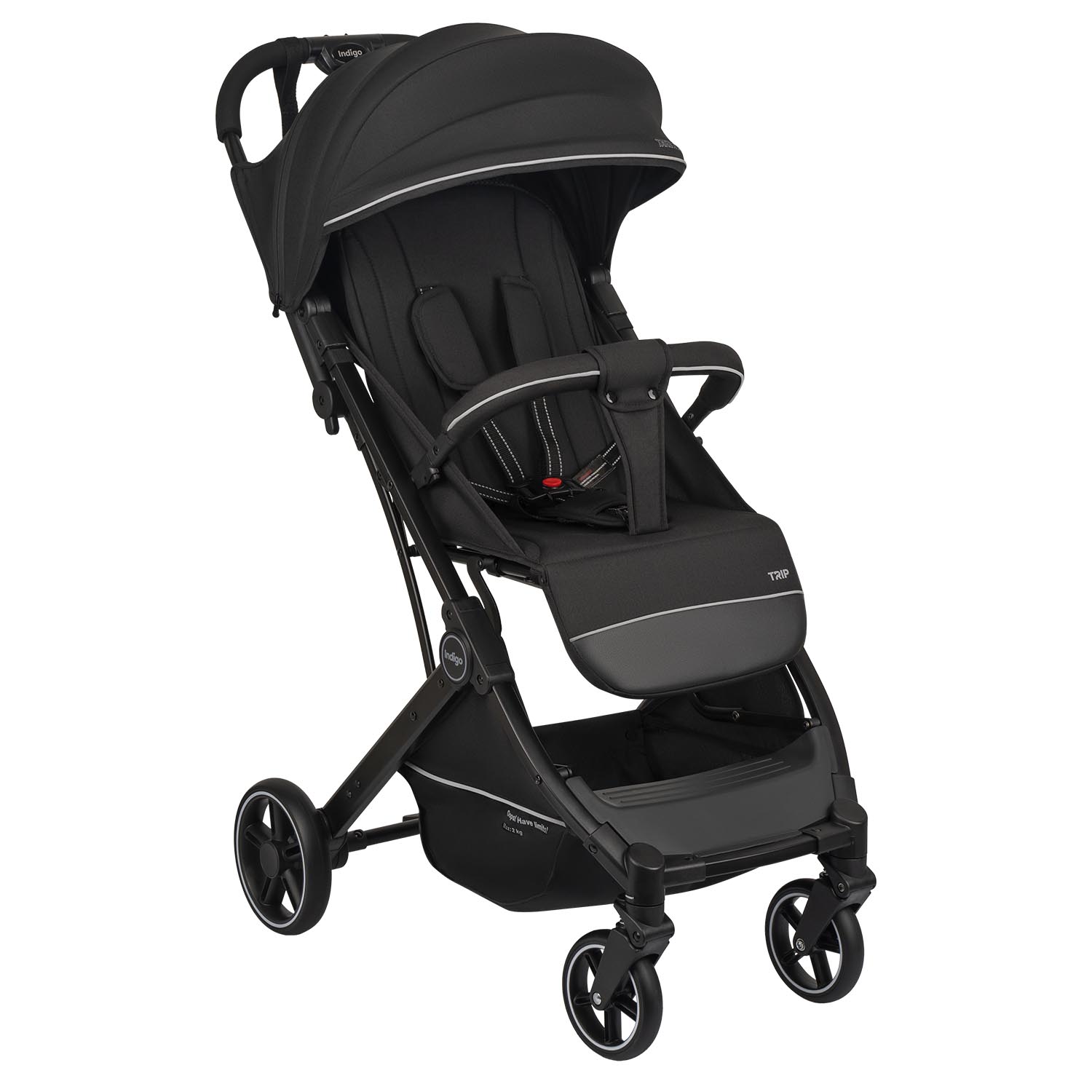 Коляска прогулочная Indigo Trip для путешествий черный - фото 1