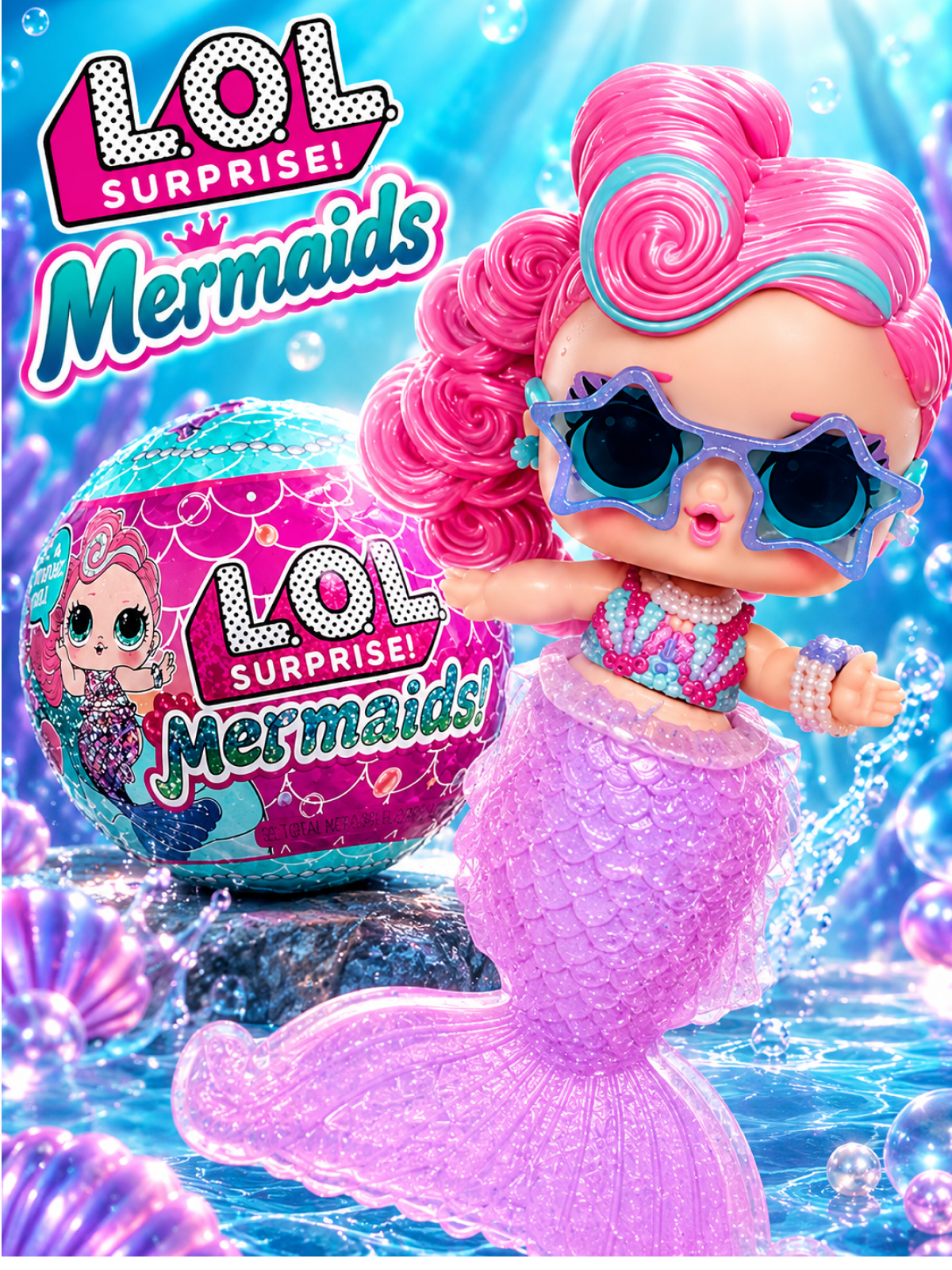 Кукла мини L.O.L. Surprise! Mermaids шар высота 8 см 510604 mermaids - фото 1