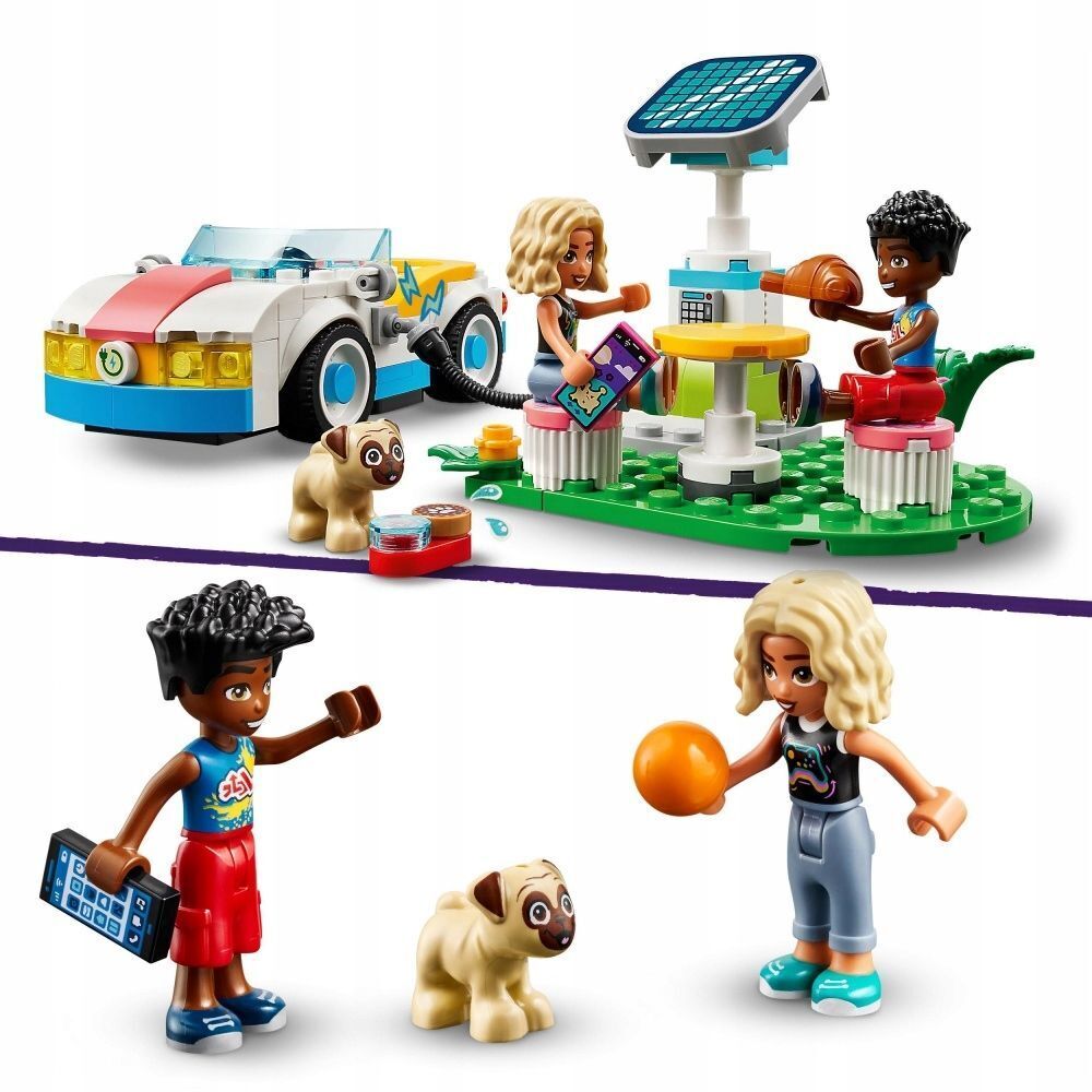 Конструктор LEGO Friends Электромобиль и станция 42609 489 дет. - фото 4
