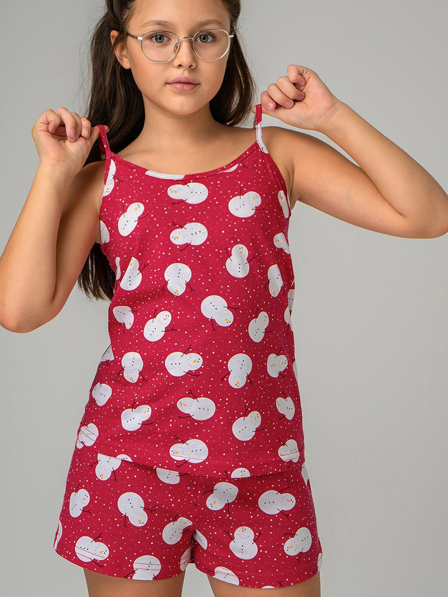 Пижама HappyFox HF410SPснеговики.на.красном - фото 7