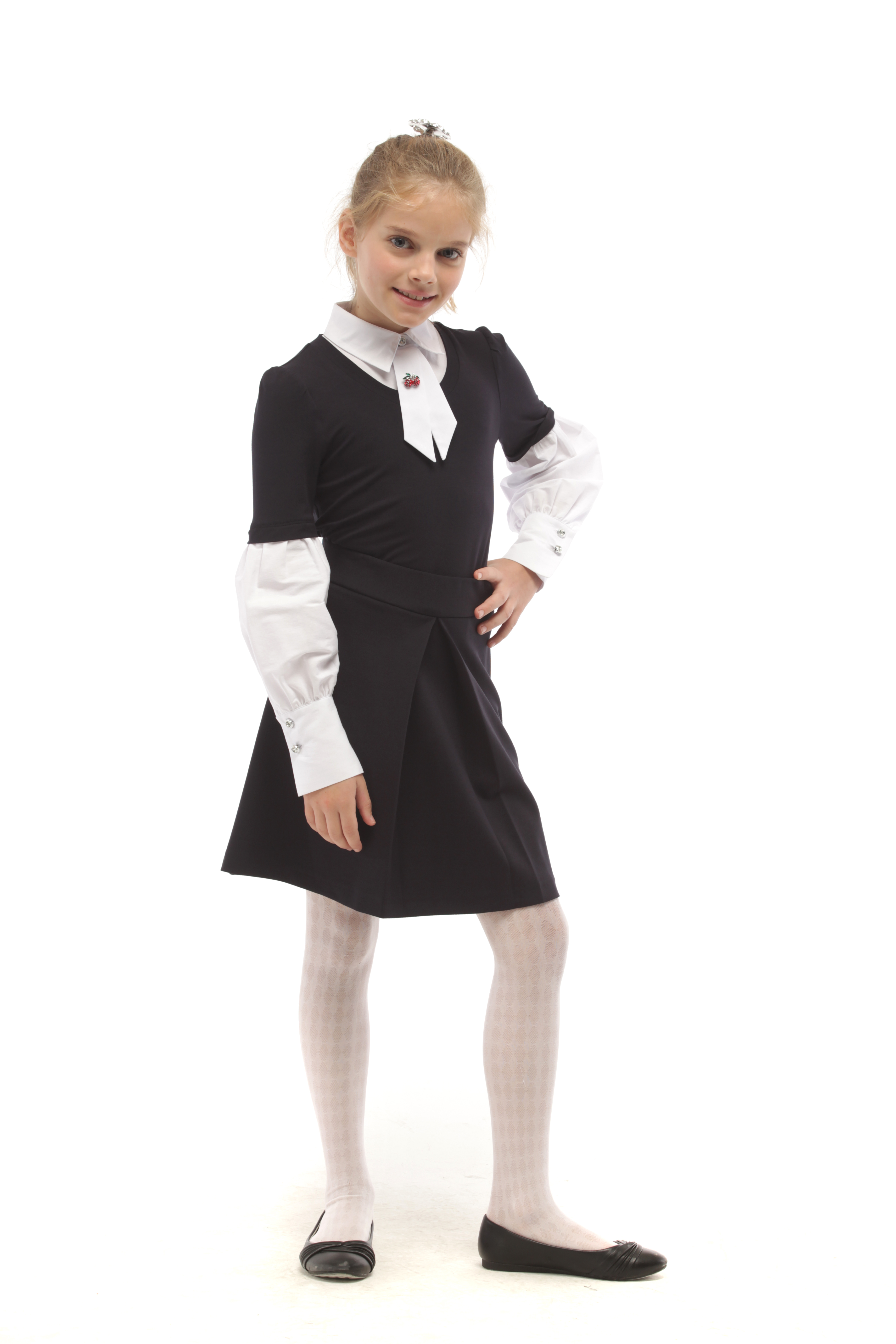 Юбка Stylish AMADEO AS-075-синий - фото 3