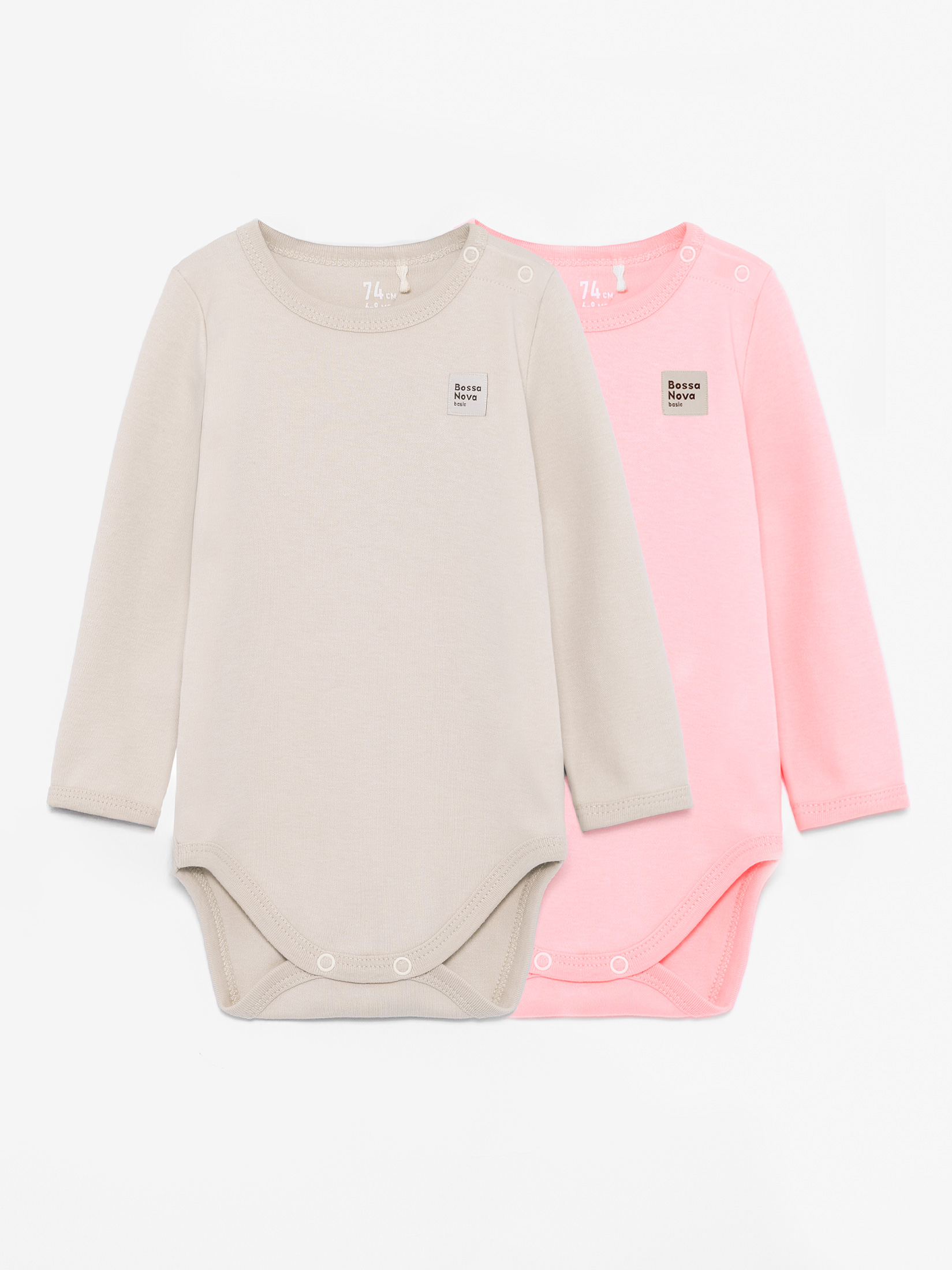 Изображение товара Детское боди комплект 2 шт Bossa Nova с длинным рукавом для новорожденных