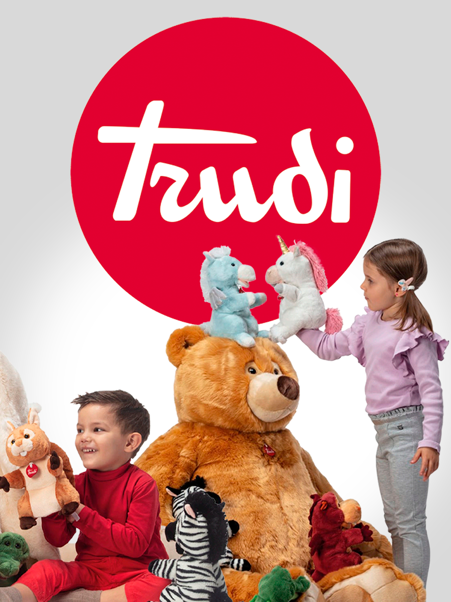 Игрушка мягкая Trudi на руку Утка 26см - фото 5