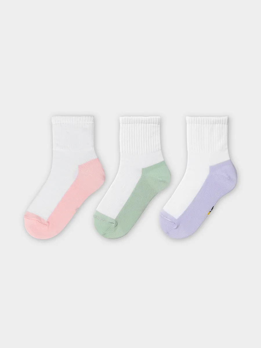 Носки 3 пары Mark Formelle (Марк Формэль) 444A-3078/белый/розовый/св.эвкалипт/св.лаванда/ - фото 6