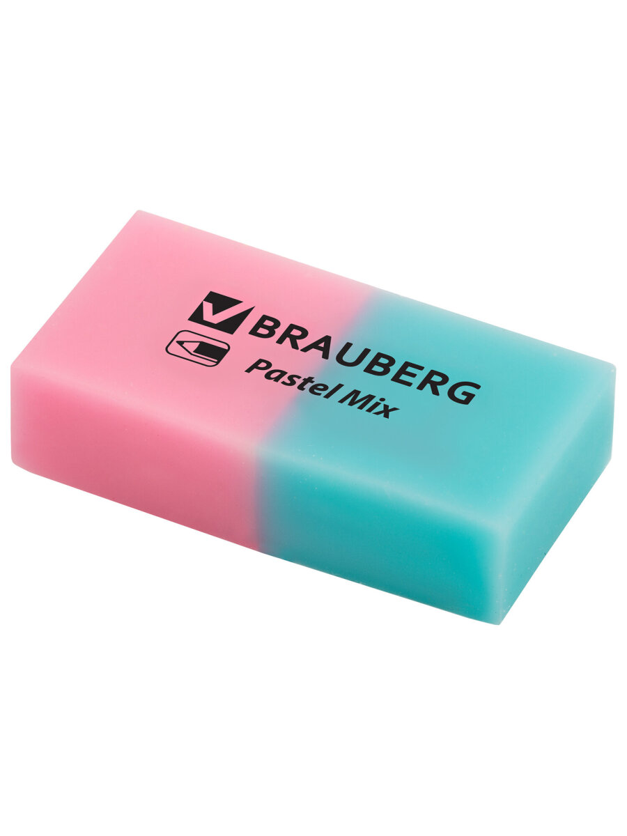 Ластик Brauberg Pastel Mix 6 шт. - фото 10