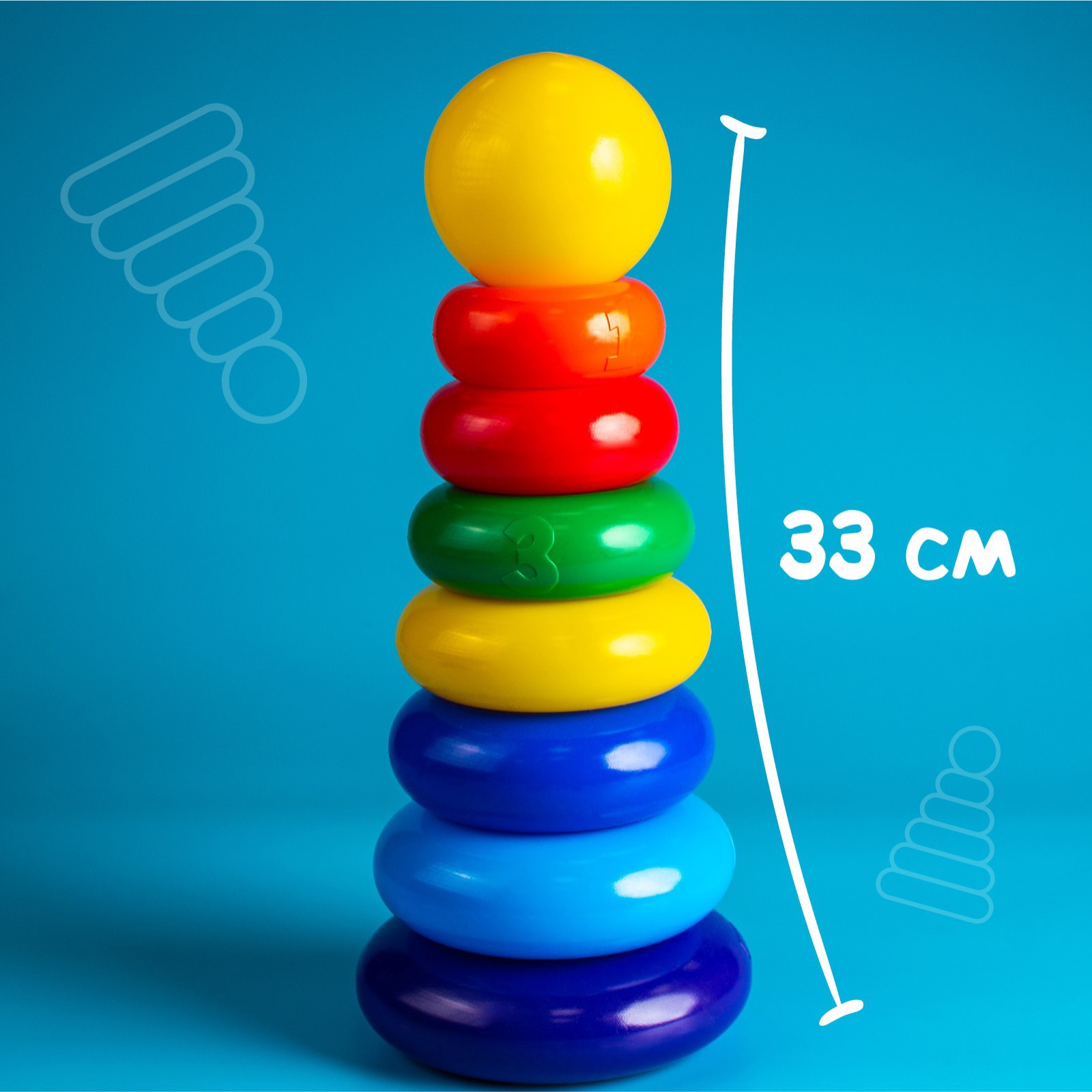 Игрушка Крошка Я пирамидка - фото 4