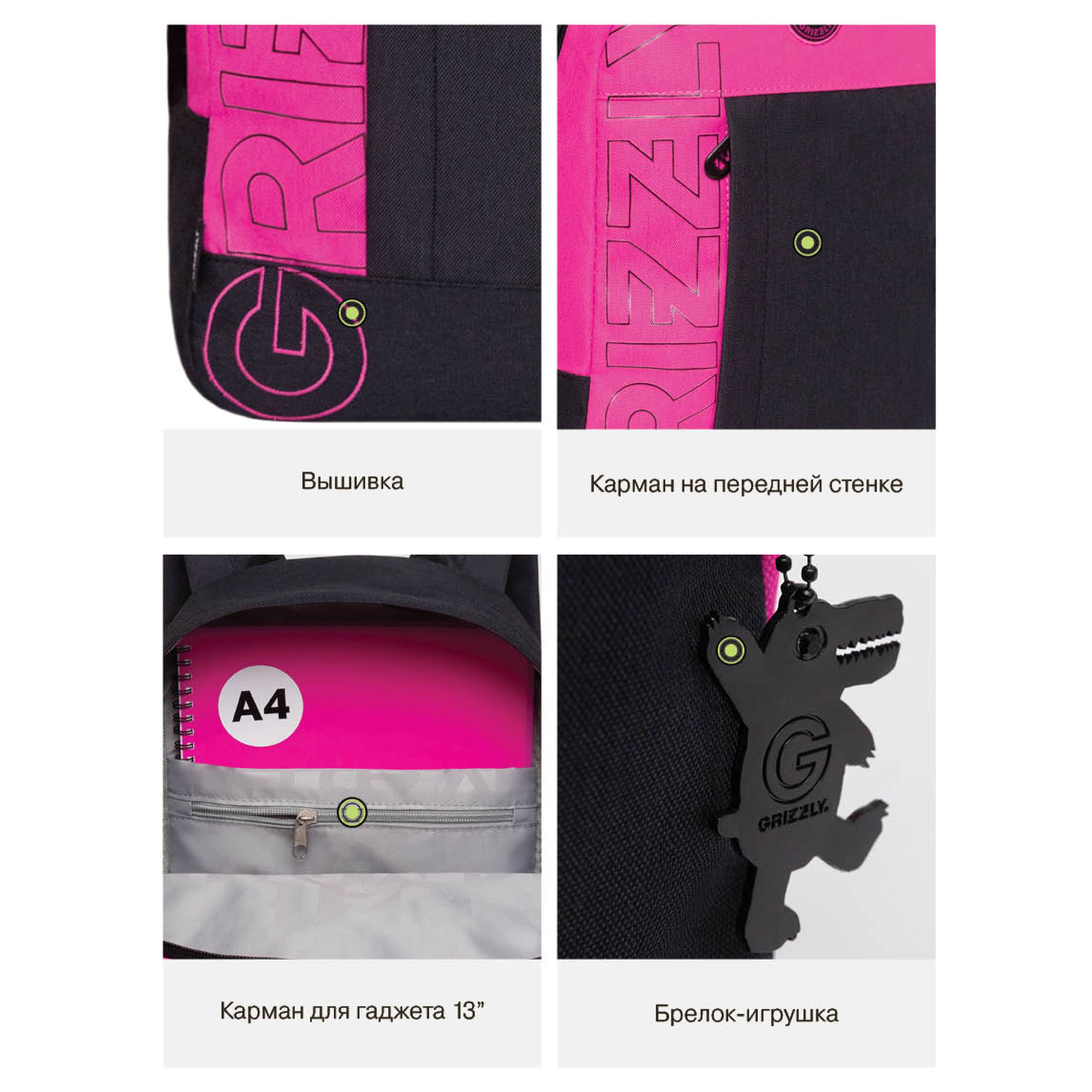 Рюкзак Grizzly для девочки - фото 11