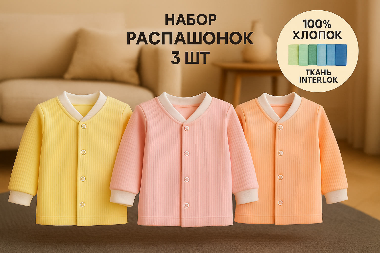 Распашонка 3 шт Софьюшка Kof/Sof-003/003 - фото 2